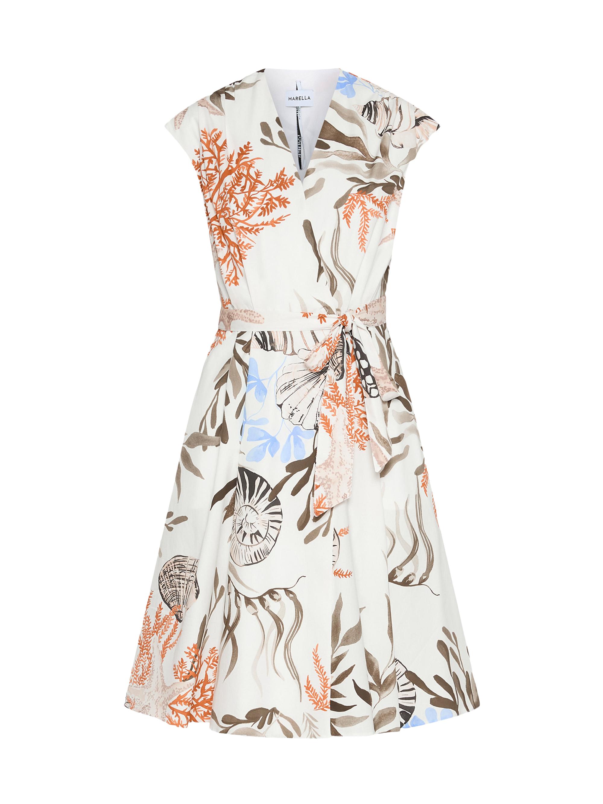 Marella Women's Poplin Wrap Dress - Optical White