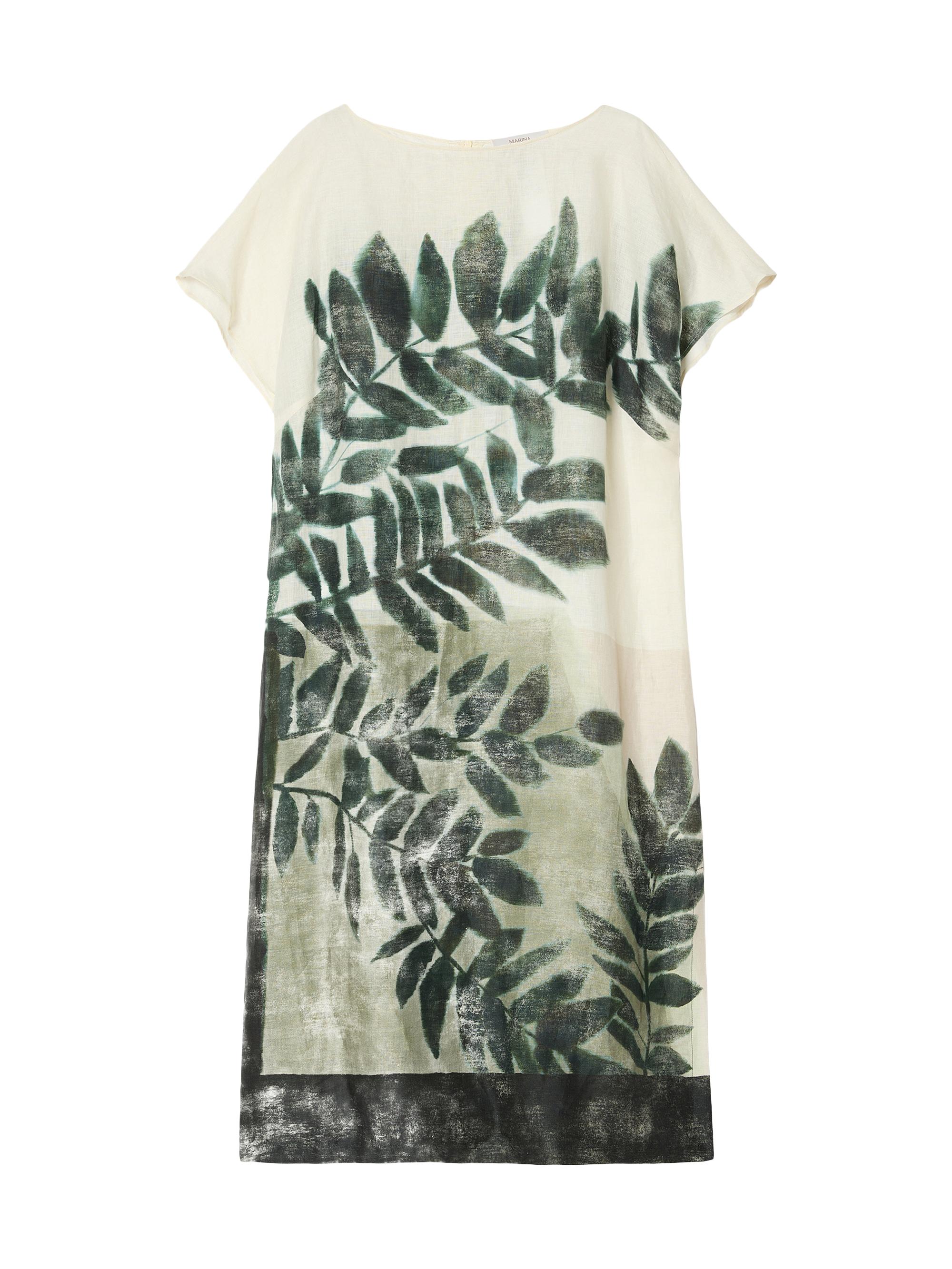 Marina Rinaldi Women's Linen Canvas Dress - Olive Green