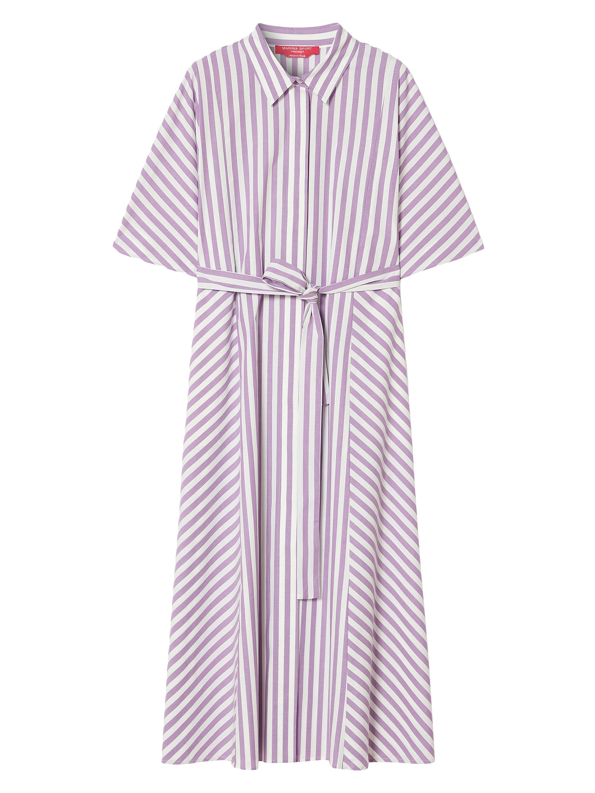 Marina Rinaldi Women's Yarn Dyed Poplin Dress - Purple