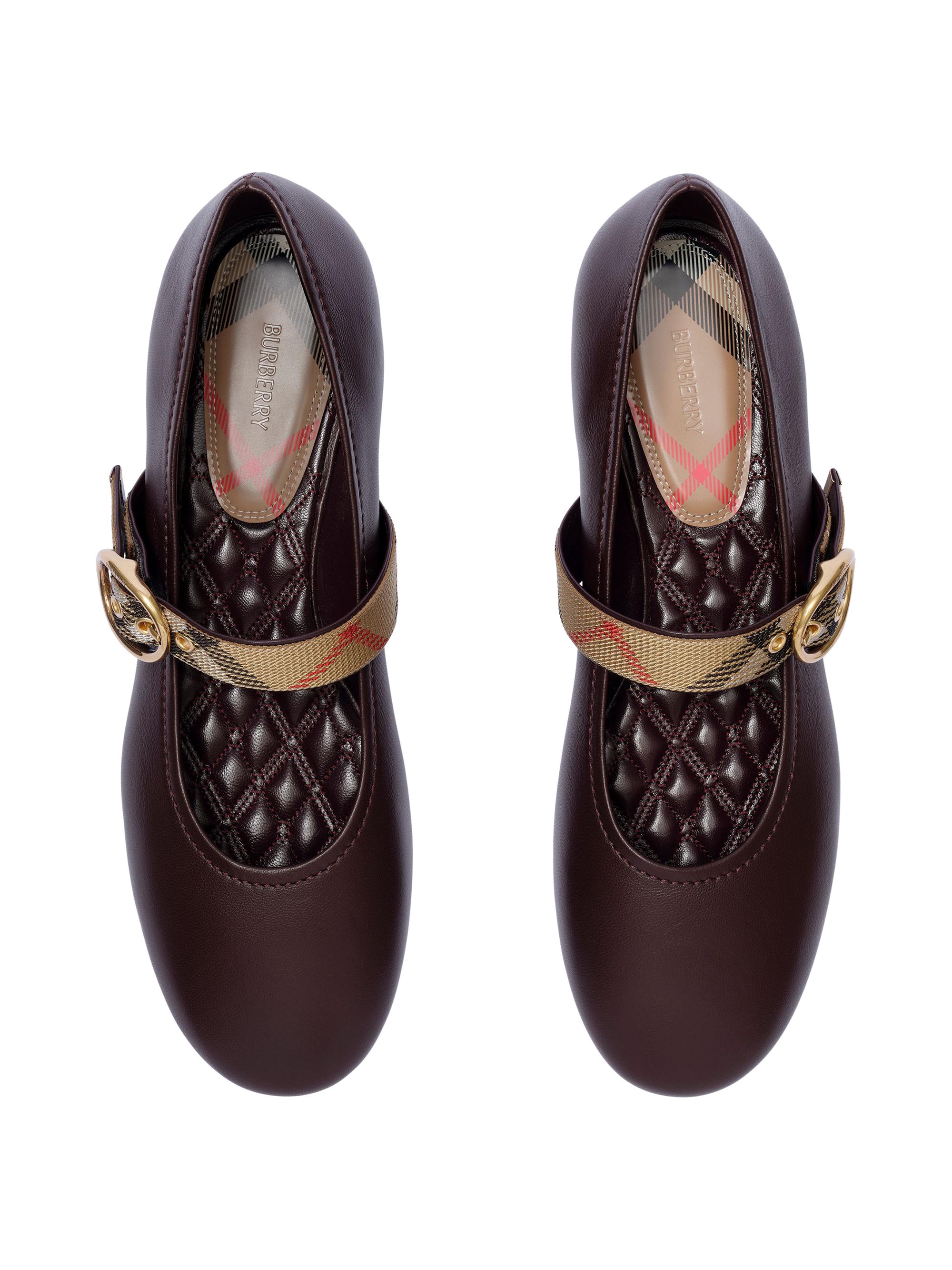 Burberry Women's Robin Ballerina Flats - Vineyard Red | Thumbnail 4
