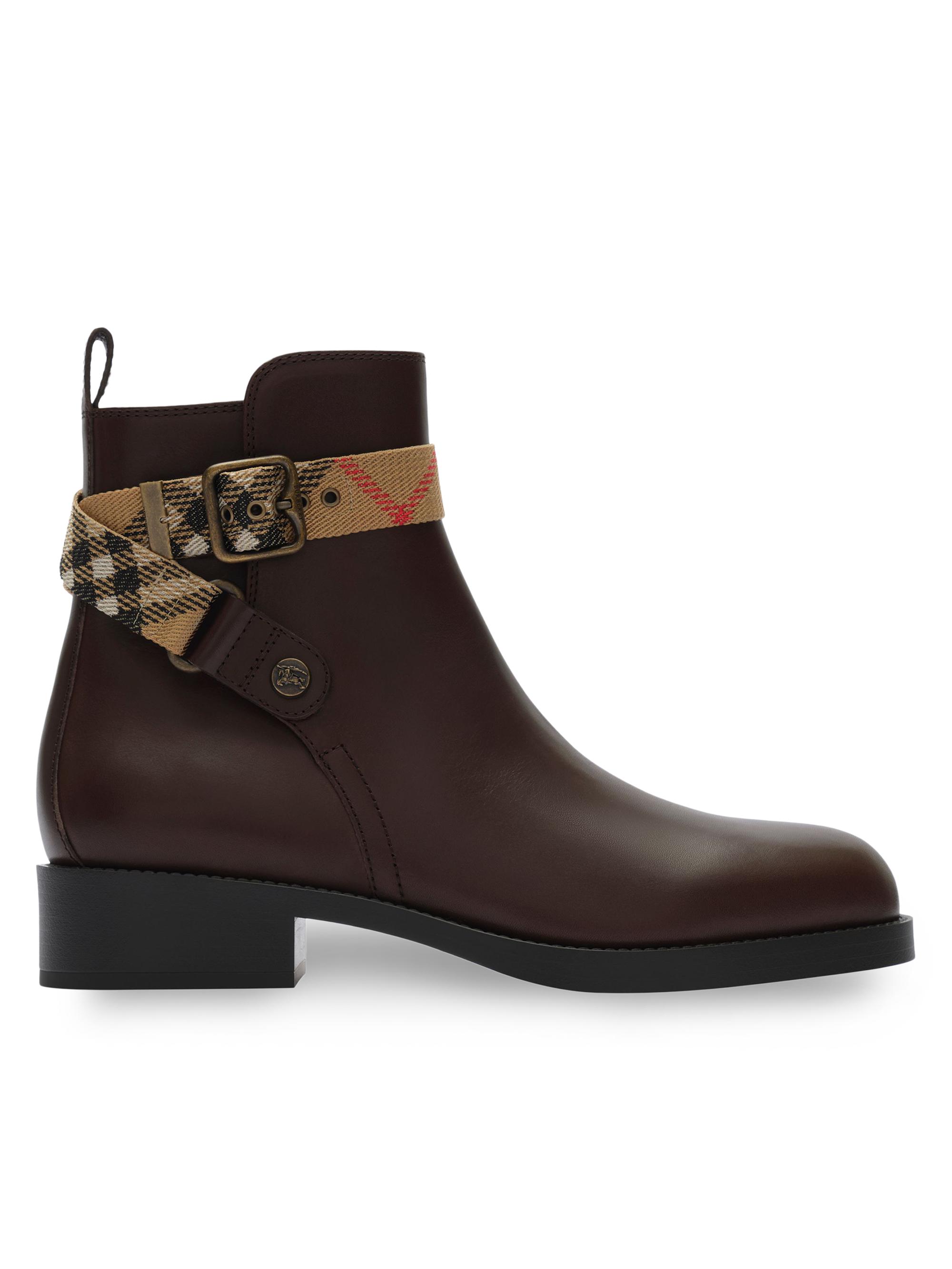 Miu Miu Fumé Leather Booties | Saks Fifth Avenue