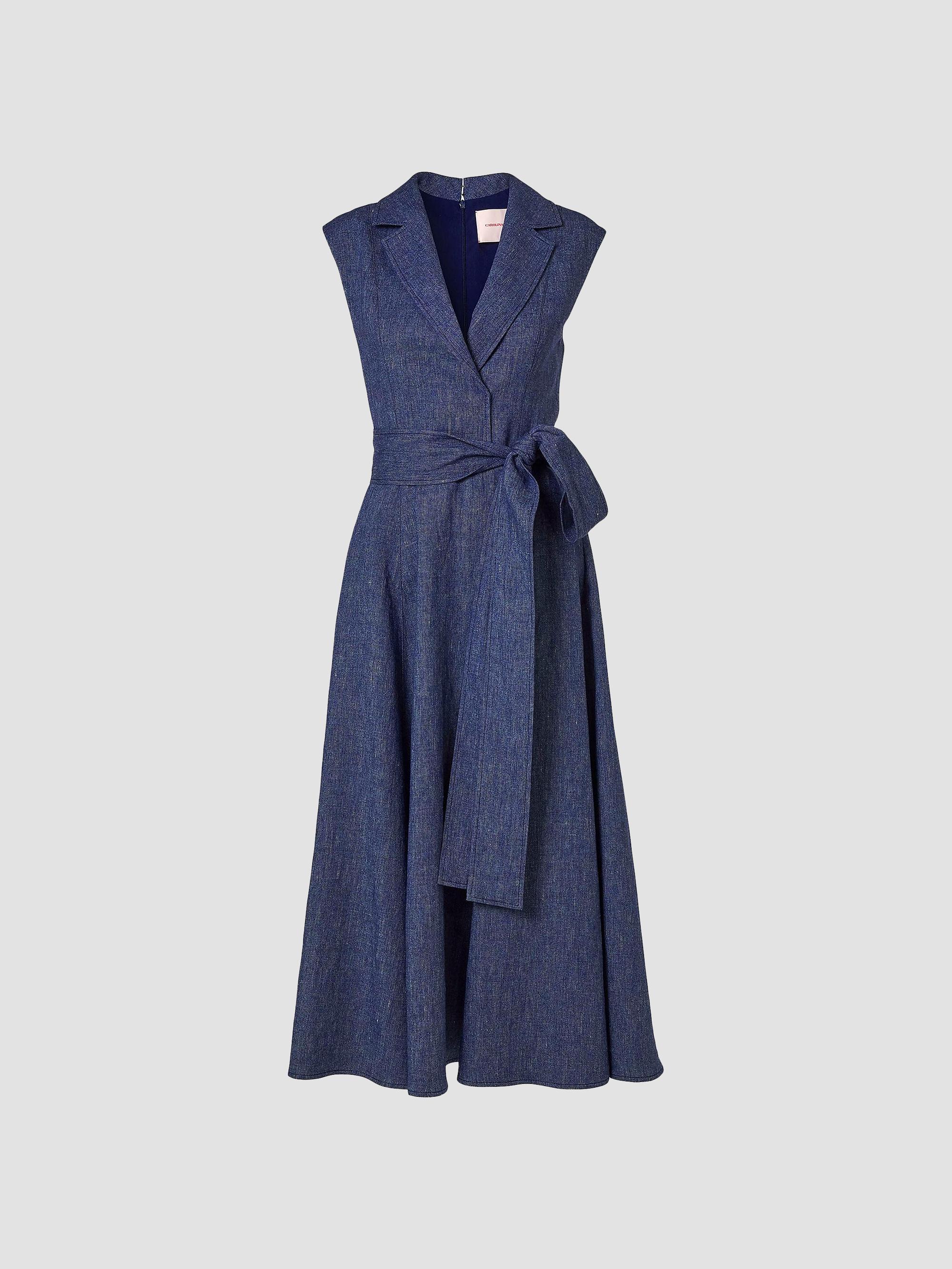 casual carolina herrera dresses Carolina Herrera Floral Embroidered Wool Mini Shift Dress