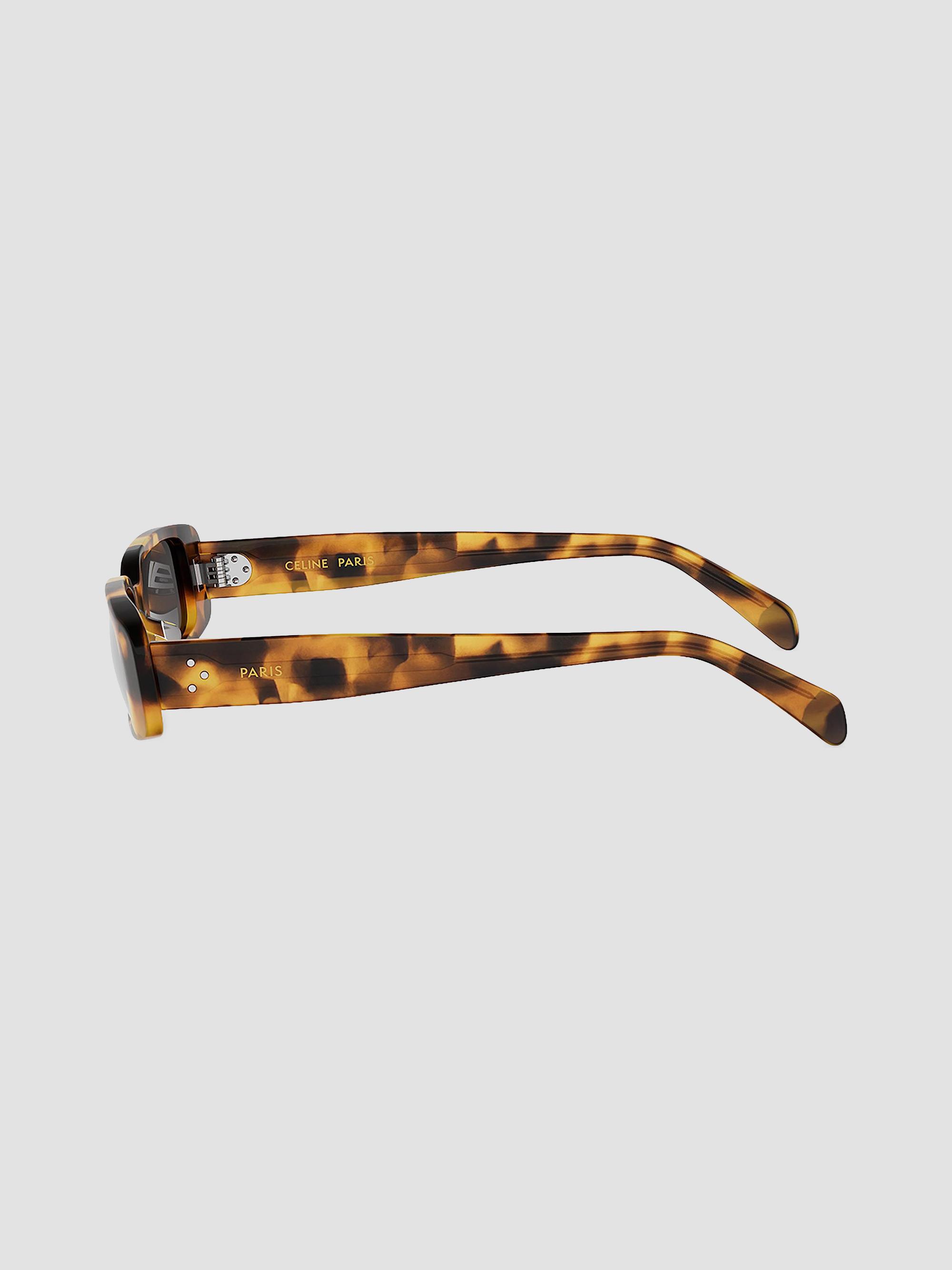 CELINE Women's  3 Dots 53MM Rectangular Sunglasses - Blonde Havana Smoke | Thumbnail 3