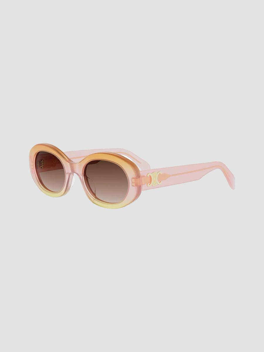 CELINE Triomphe 52MM Oval Sunglasses | Saks Fifth Avenue