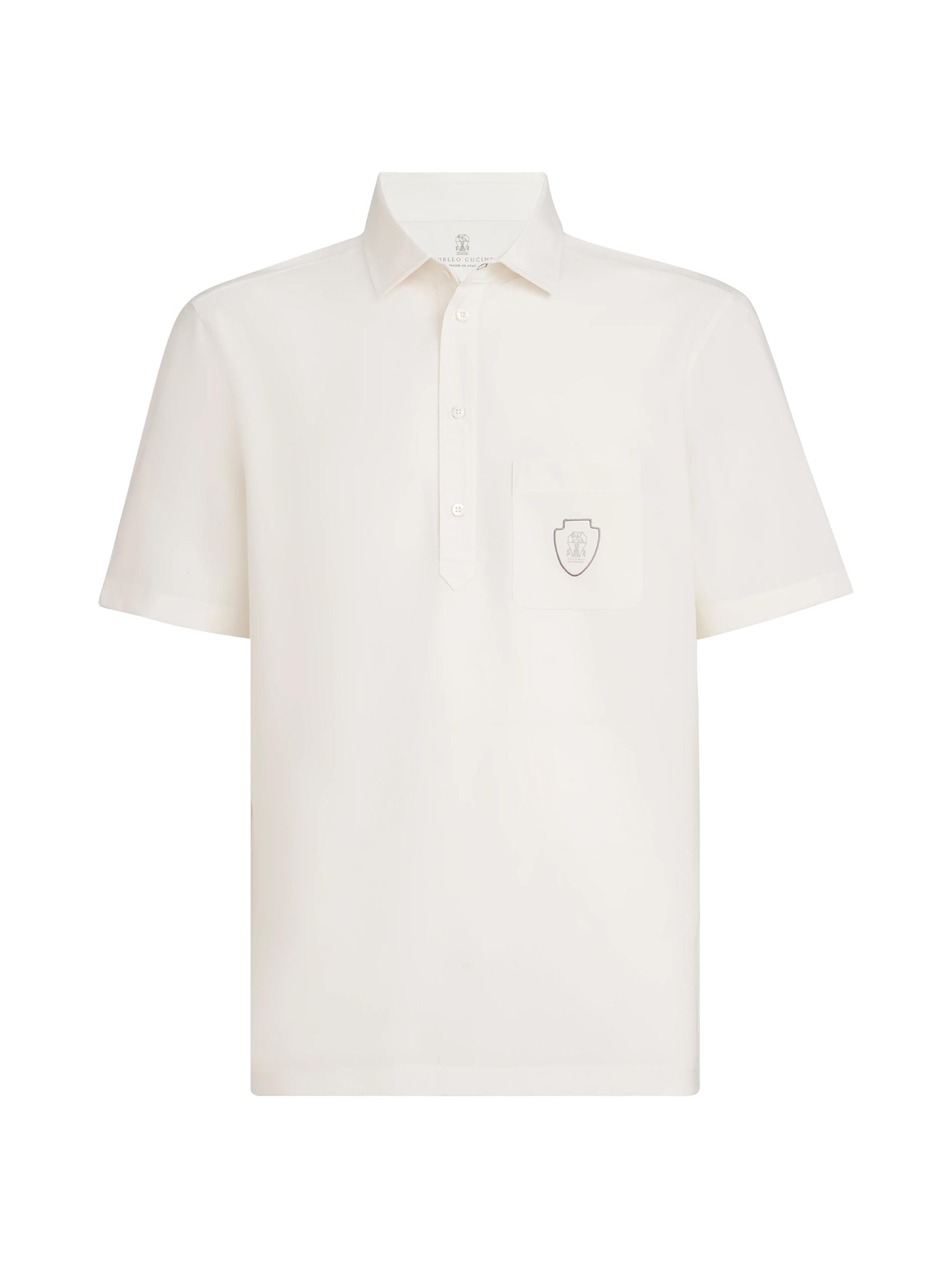 Brunello Cucinelli Men's Lightweight Virgin Wool Polo Shirt - Panama | Thumbnail 7