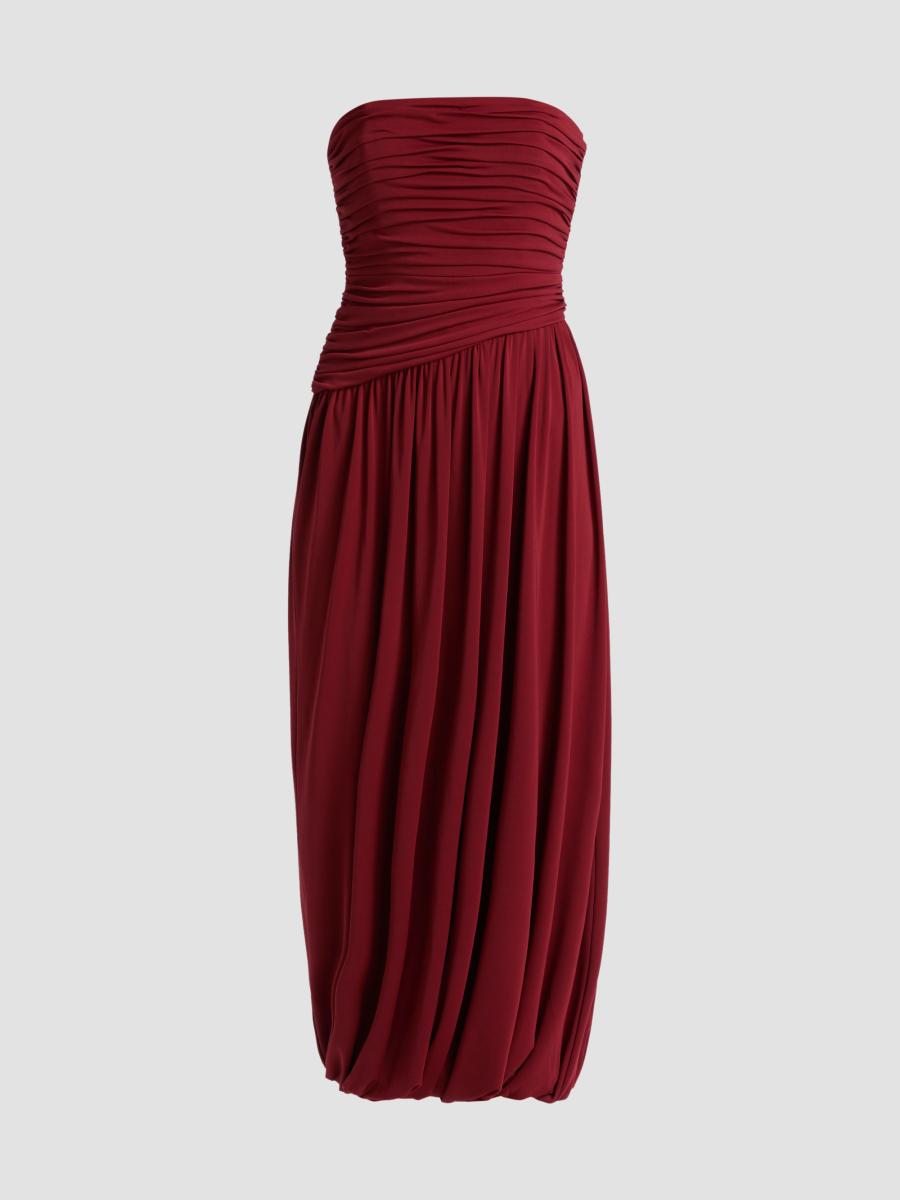 Cinq À Sept Women's Rosine Bubble-hem Midi Dress In Berrywine