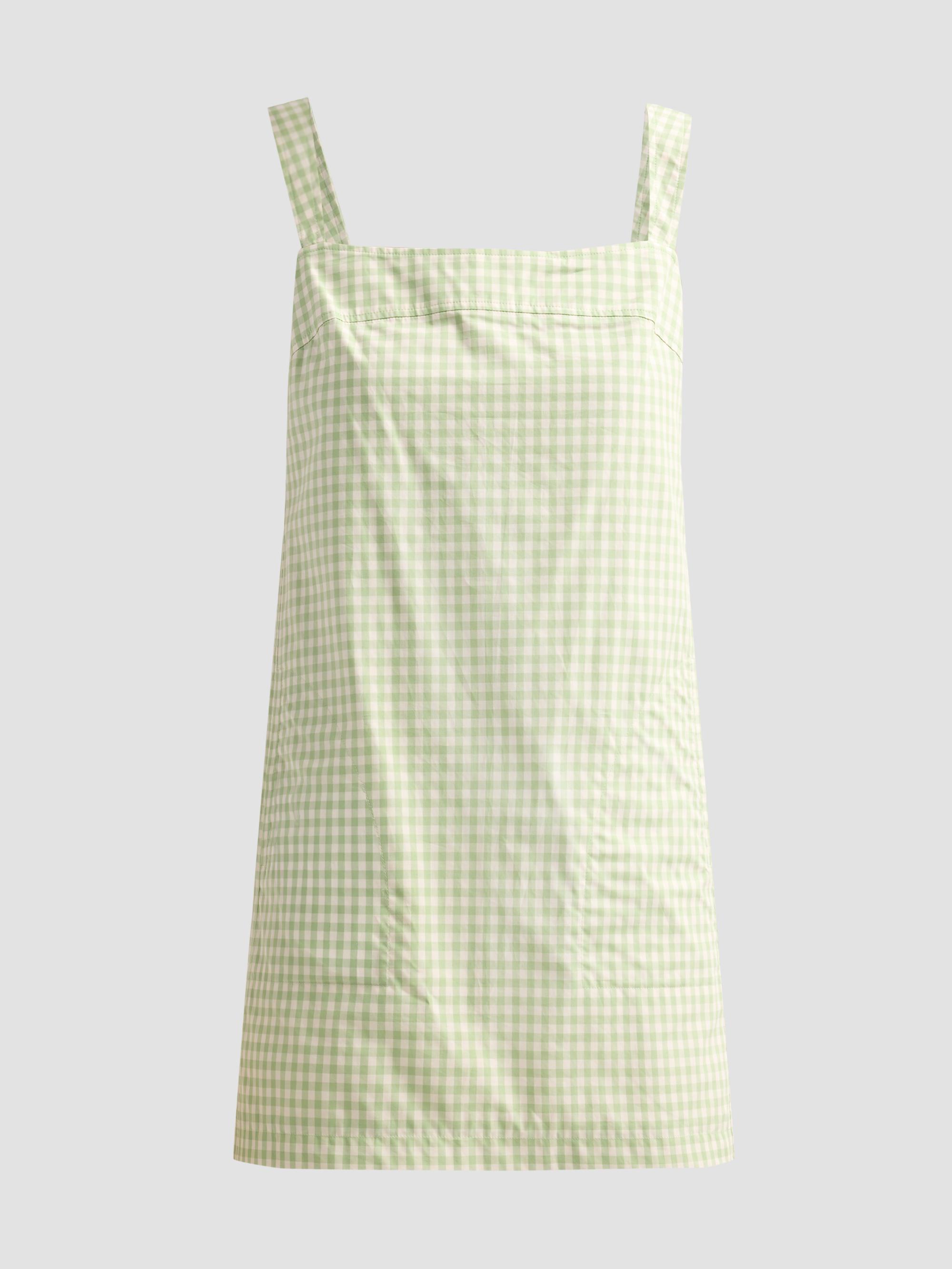 SIMKHAI Women's Sloan Gingham Mini Dress - Lime Gingham | Thumbnail 6