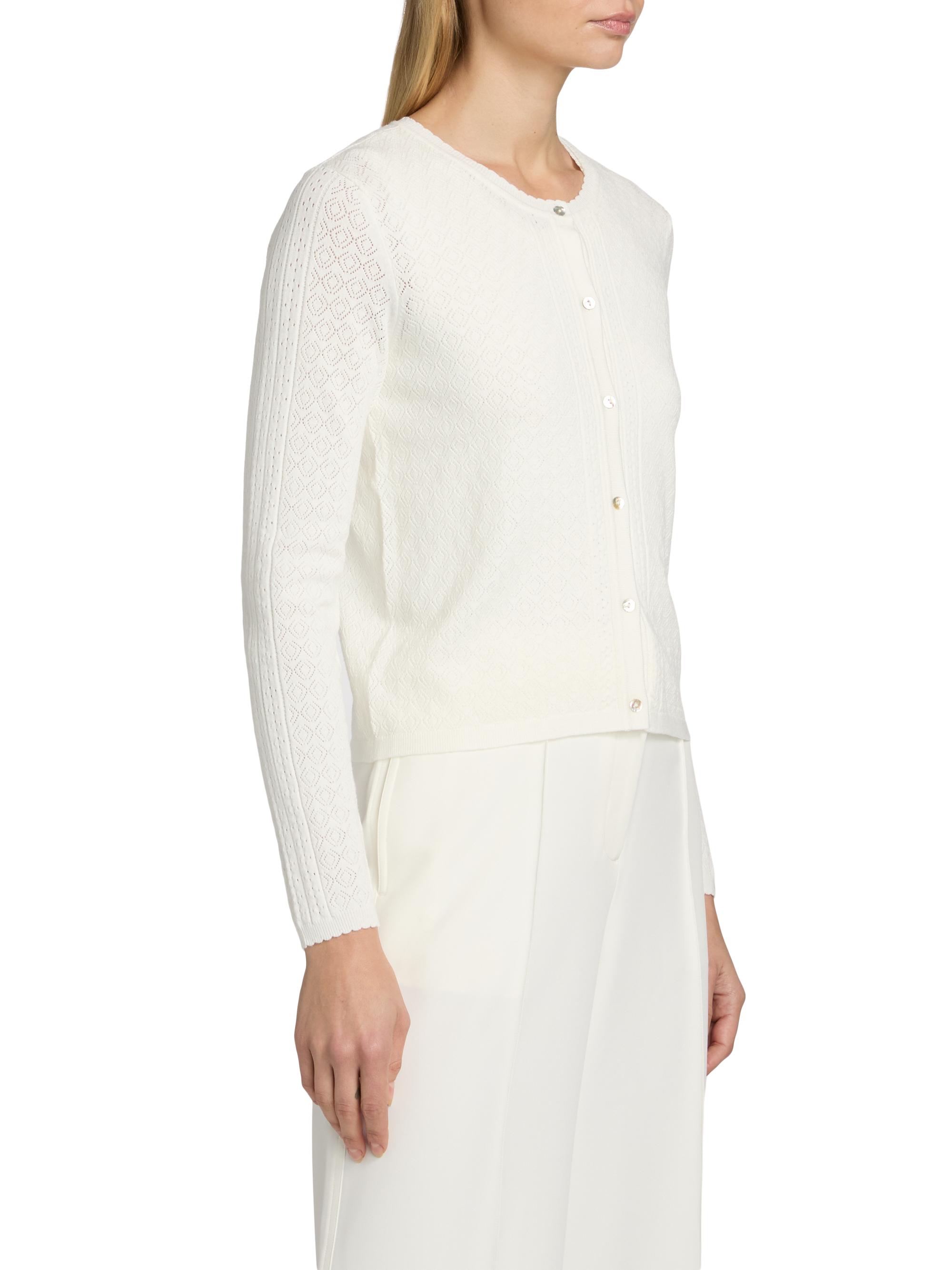 Elie Tahari Women's The Steele Pointelle Cardigan - | Thumbnail 4