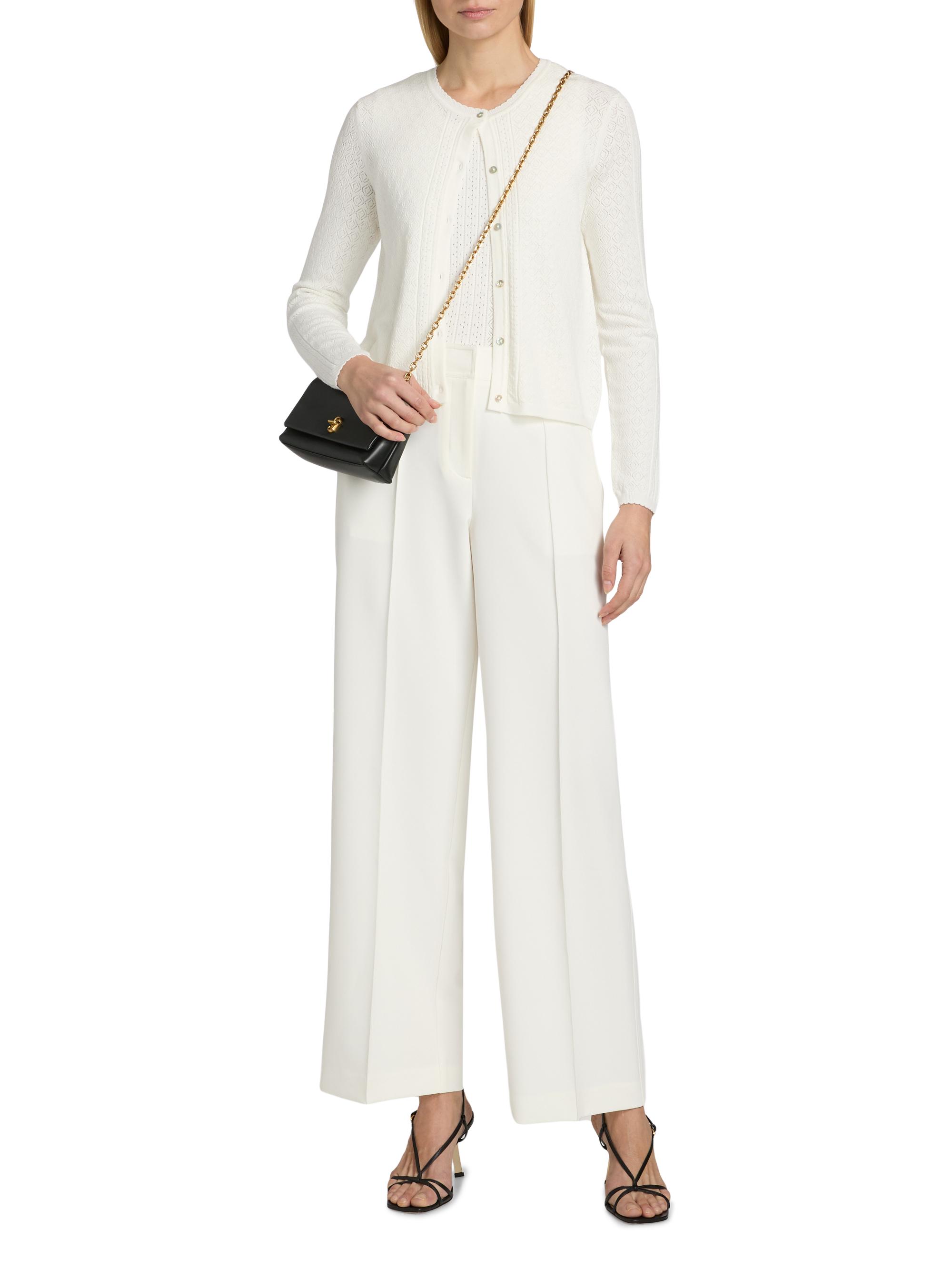 Elie Tahari Women's The Steele Pointelle Cardigan - | Thumbnail 2