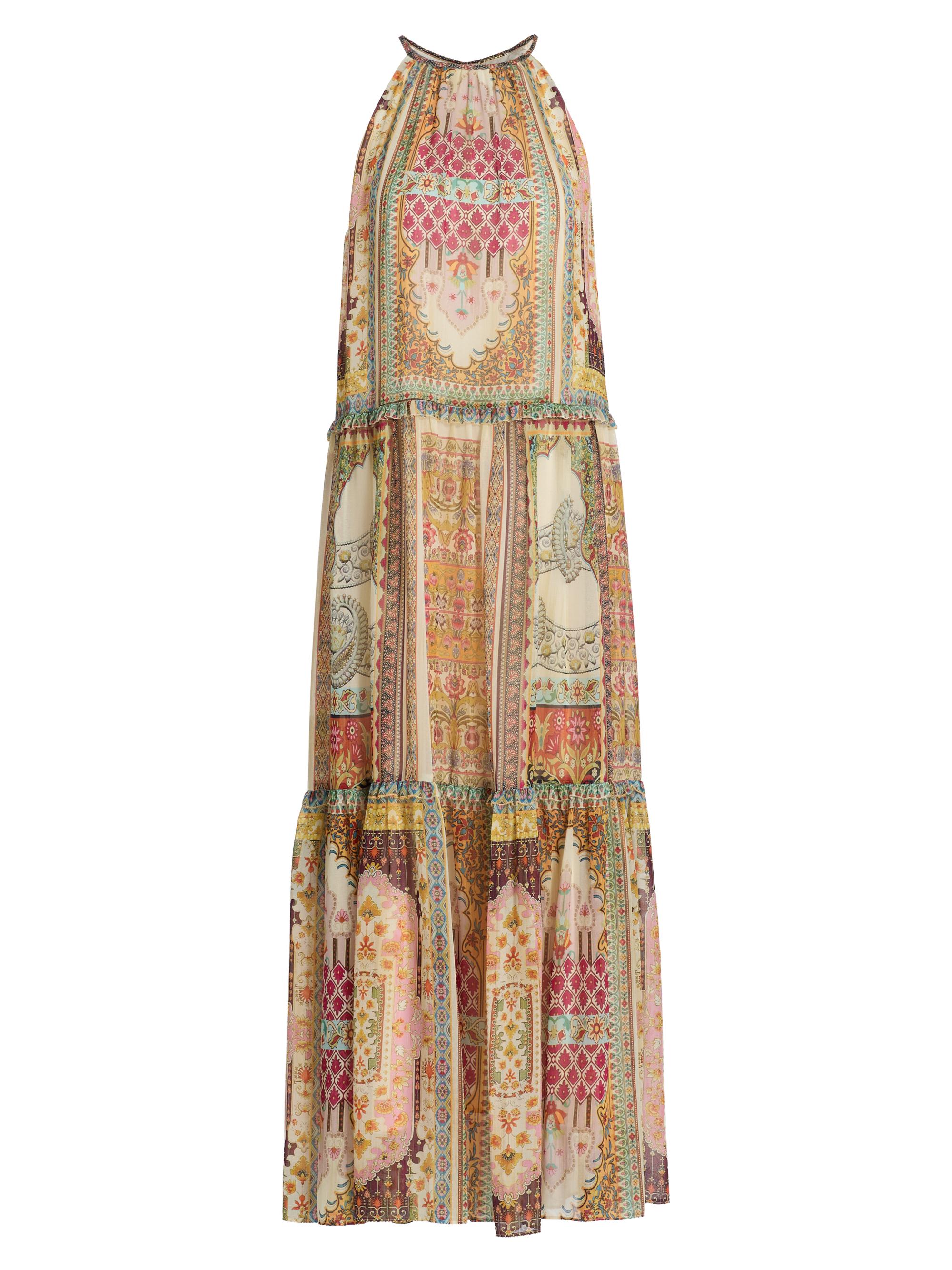 elie tahari maxi dress Elie Tahari Women's The Eden Printed Cotton Maxi Dress - Cypress Vine Print