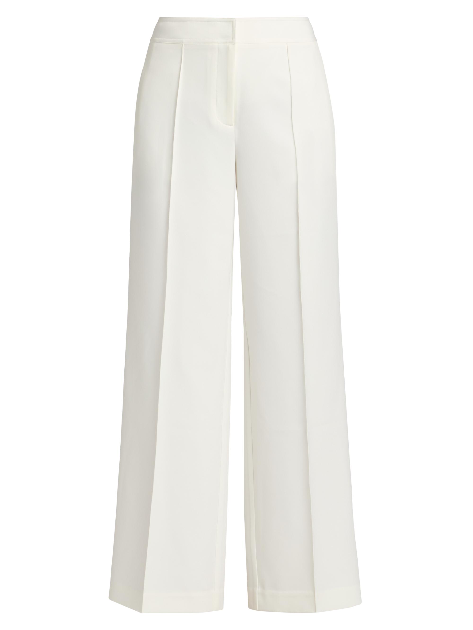 Elie Tahari Women's The Lowen Pintuck Wide-Leg Pants - Sky White