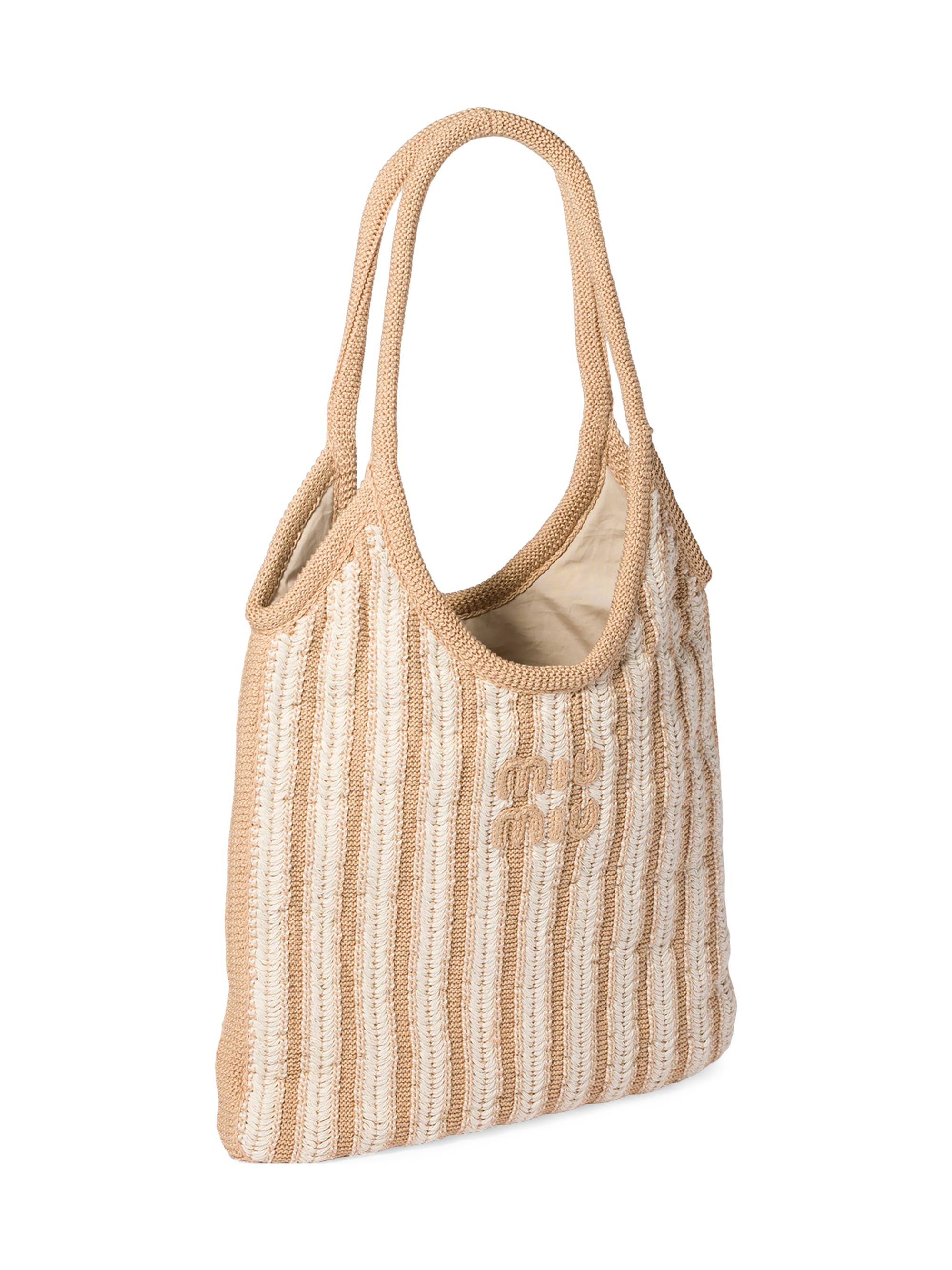 Miu Miu Ivy Crochet Tote Bag | Saks Fifth Avenue