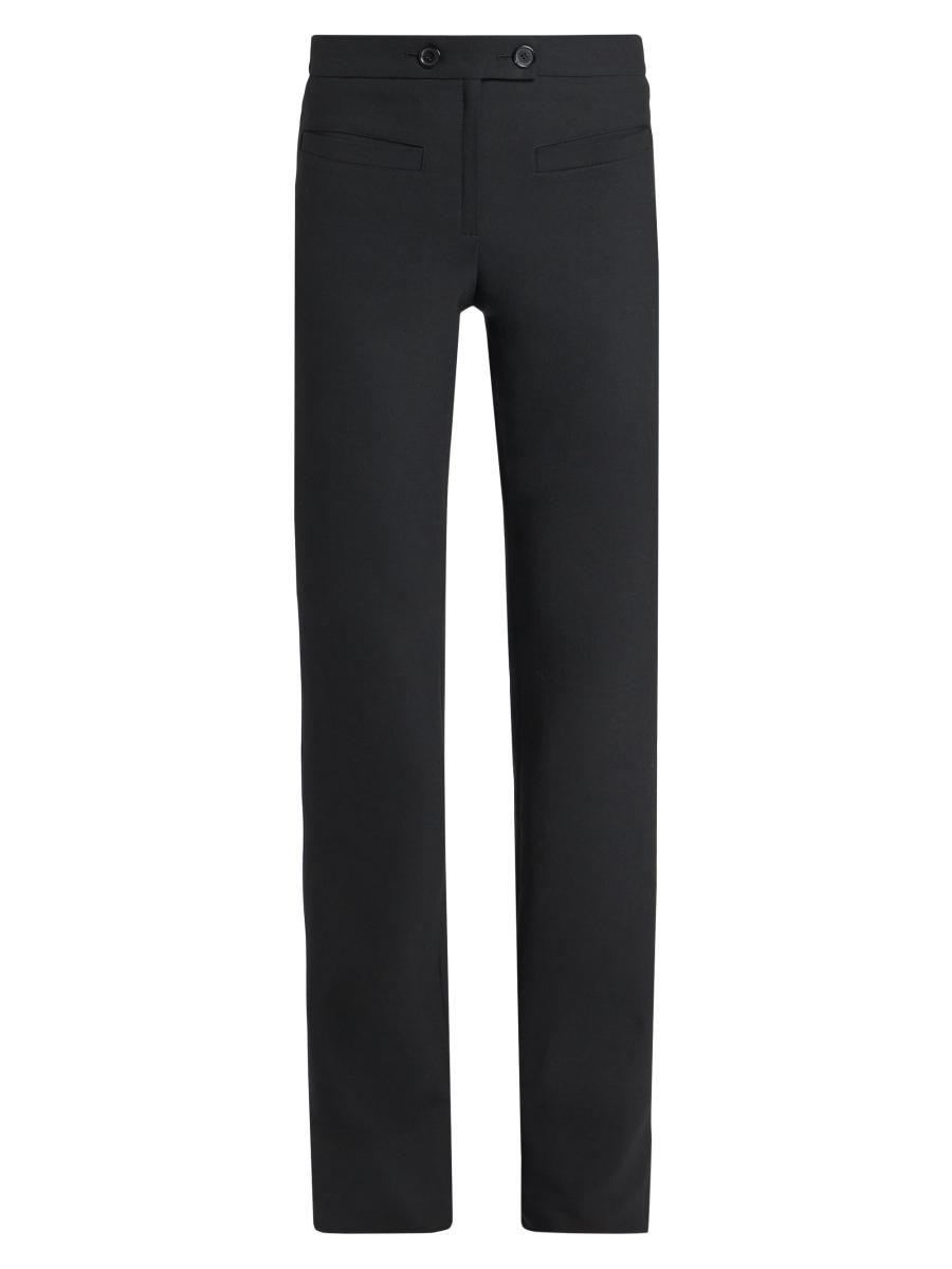 Courrèges Women's Two-button Bootcut Pants In Black