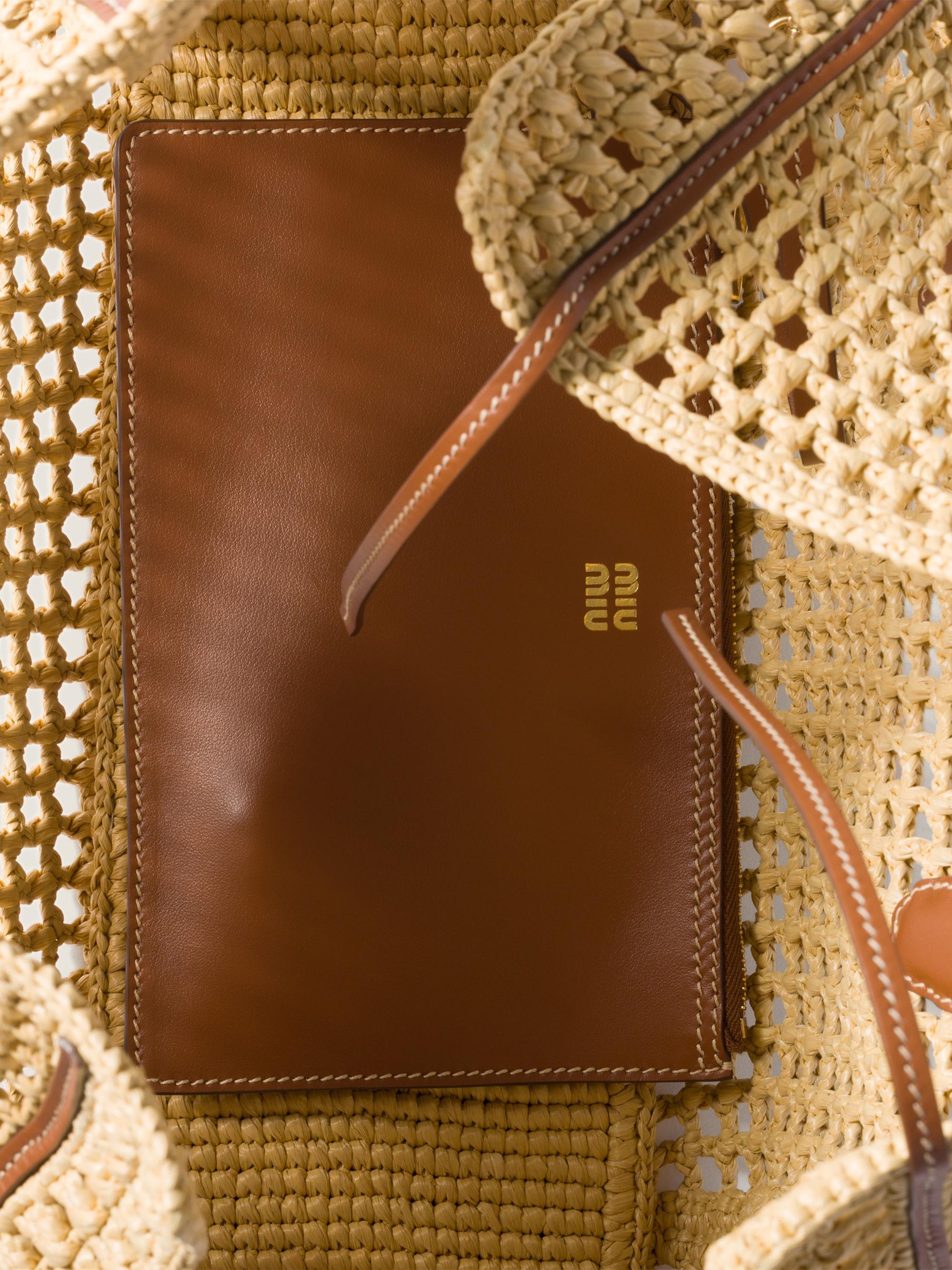 Miu Miu Raffia Top Handle Bag | Saks Fifth Avenue