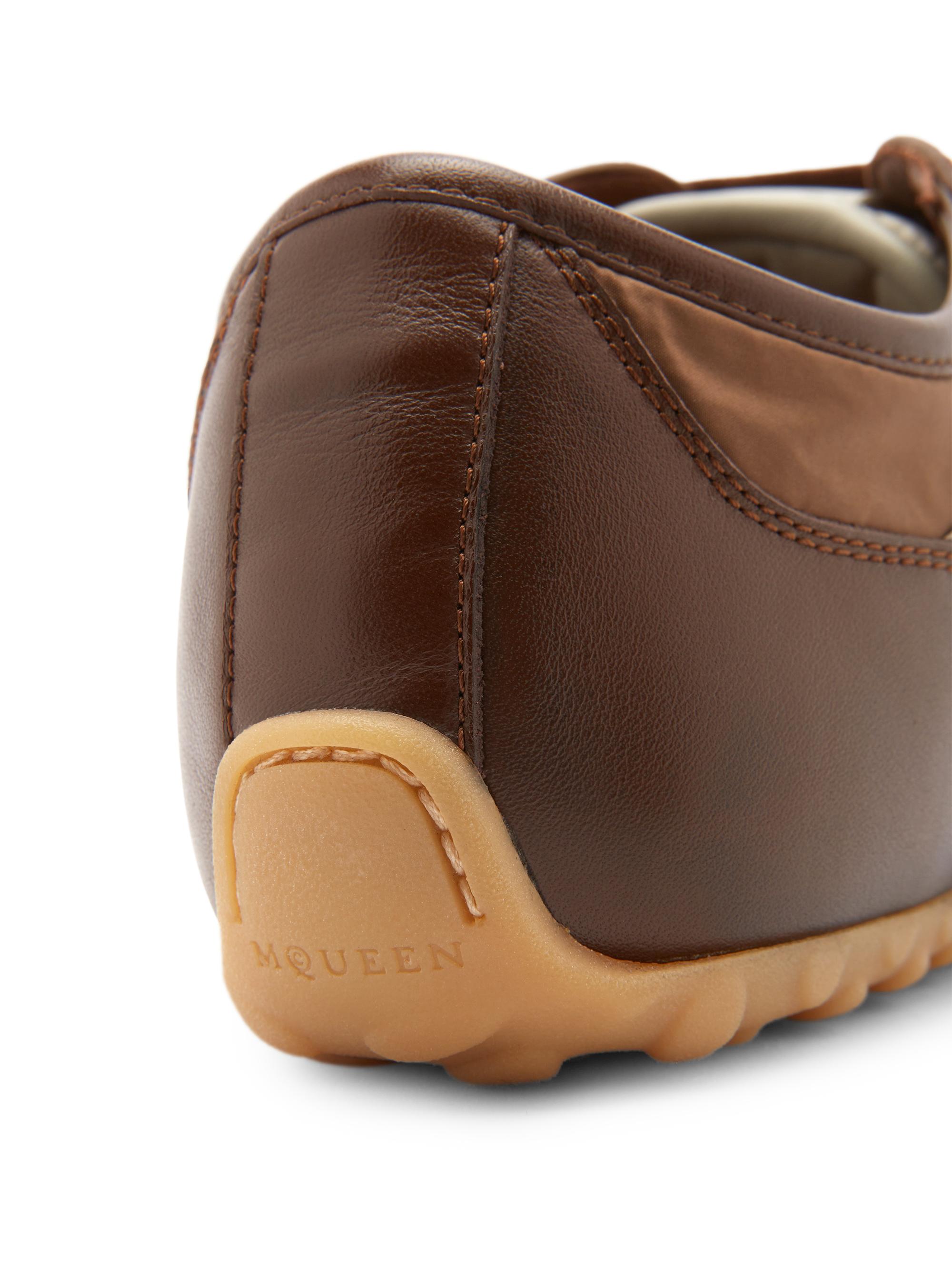 McQueen Men's Logo Suede Sneakers - Brown | Thumbnail 6