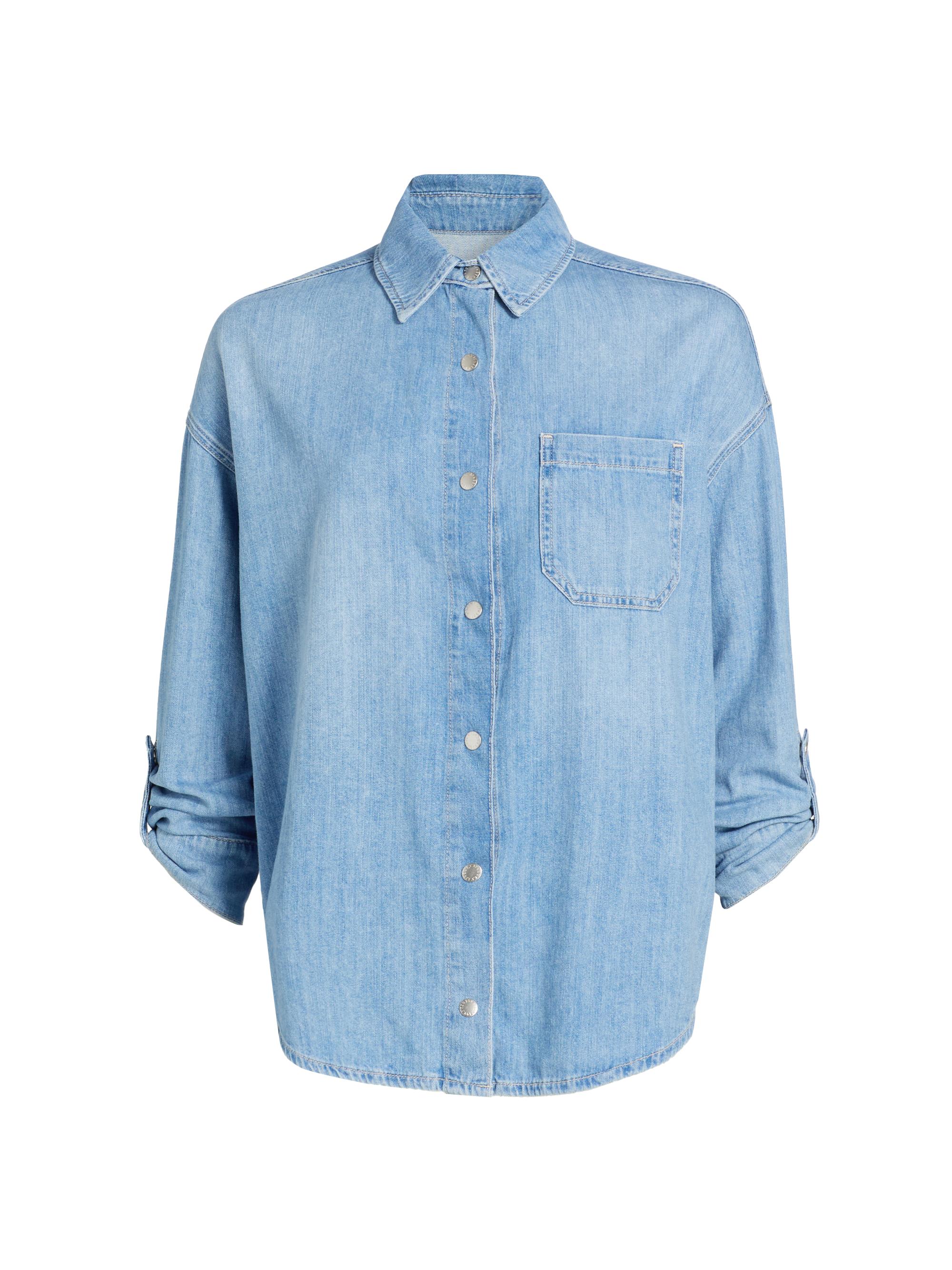 L'AGENCE Women's Jorah Cotton Denim Relaxed-Fit Shirt - Seattle