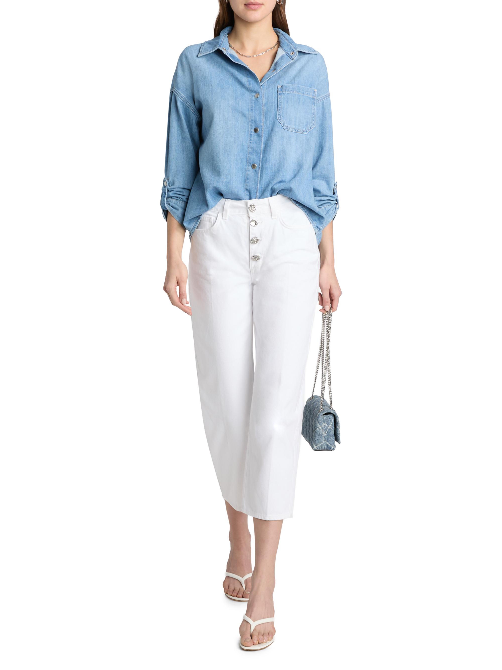 L'AGENCE Women's Jorah Cotton Denim Relaxed-Fit Shirt - Seattle | Thumbnail 2