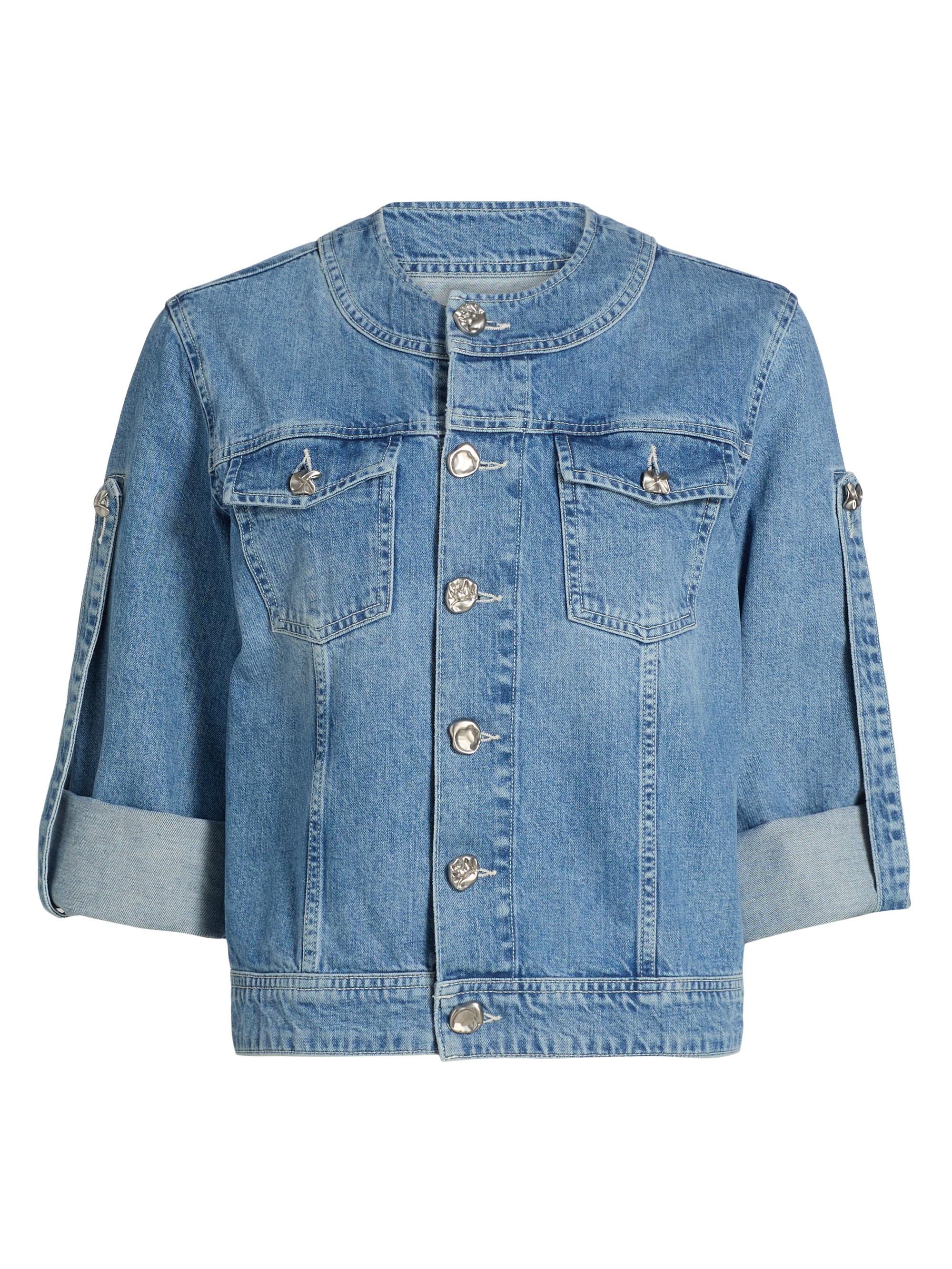 L'AGENCE Women's Anouk Denim Button-Front Jacket - Grant