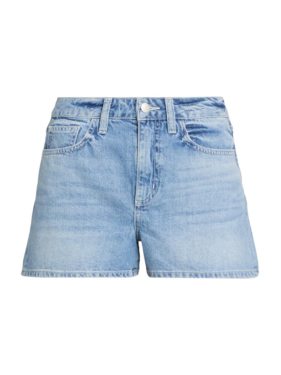 L'agence Women's Lissania Ultra High-rise Denim Shorts In Blue