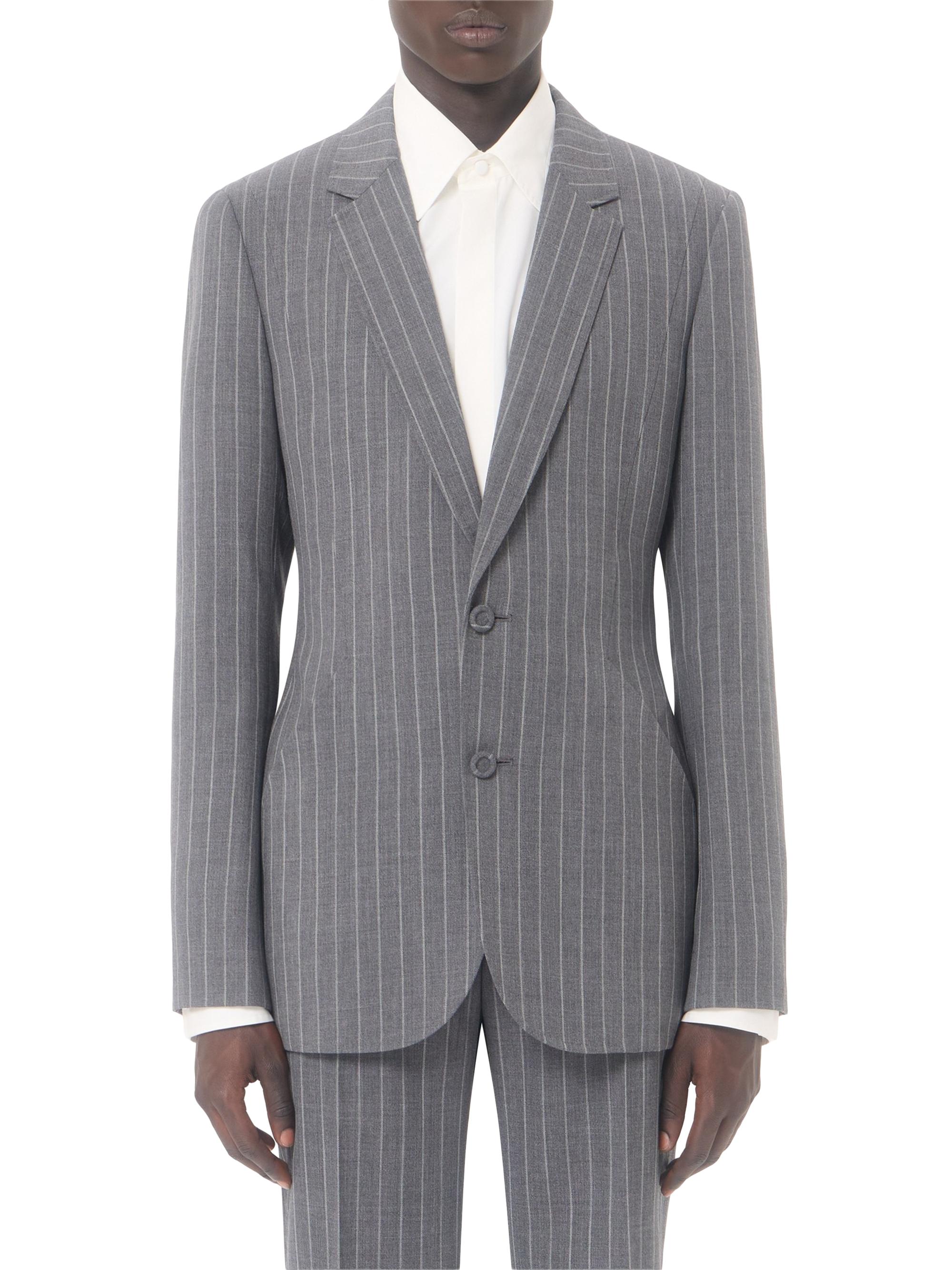 Valentino Garavani Single-Breasted Jacket in Pinstripe Wool | Saks