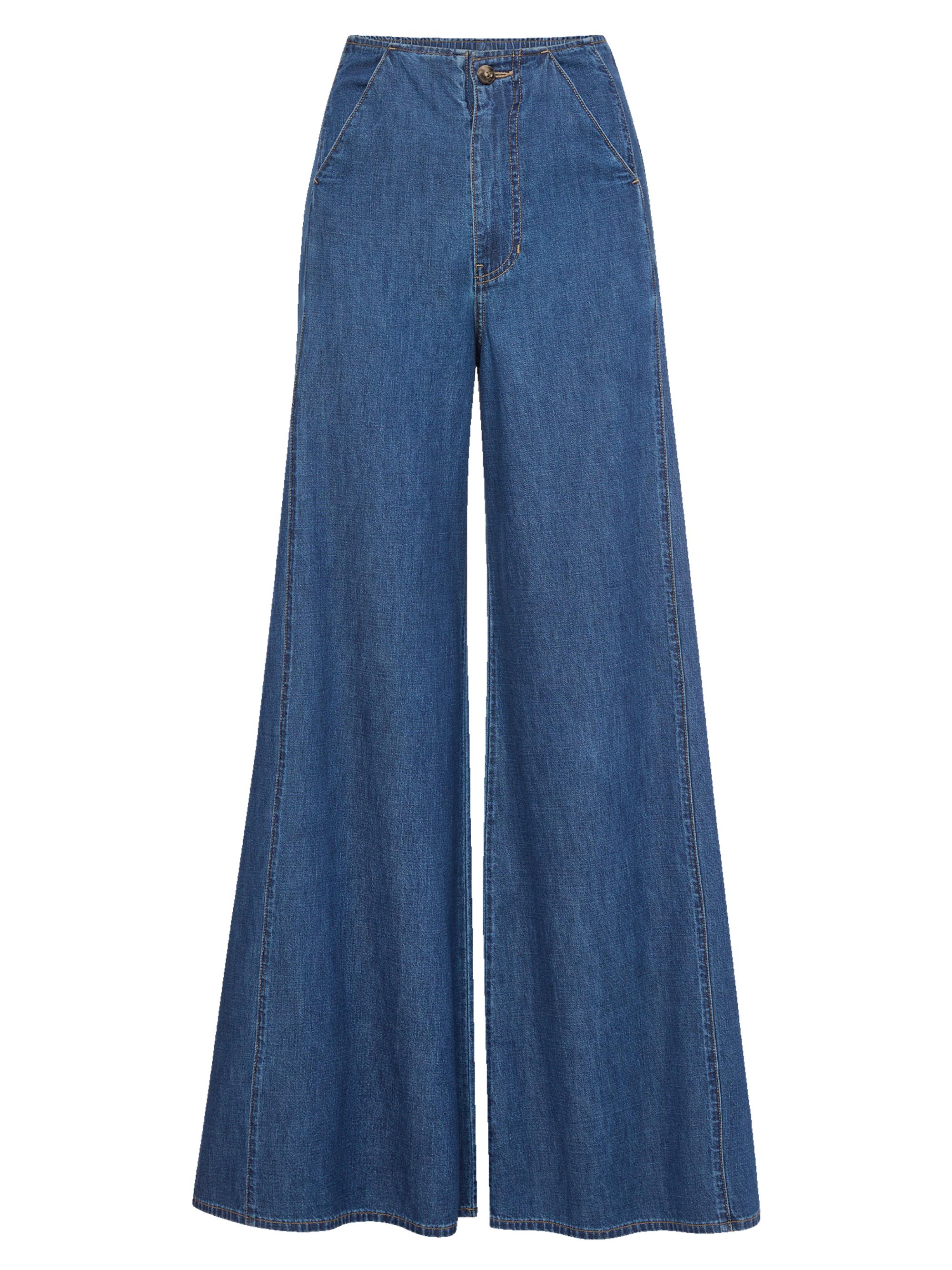 Veronica Beard Women's Digby Wide-Leg Jeans - Starry Night