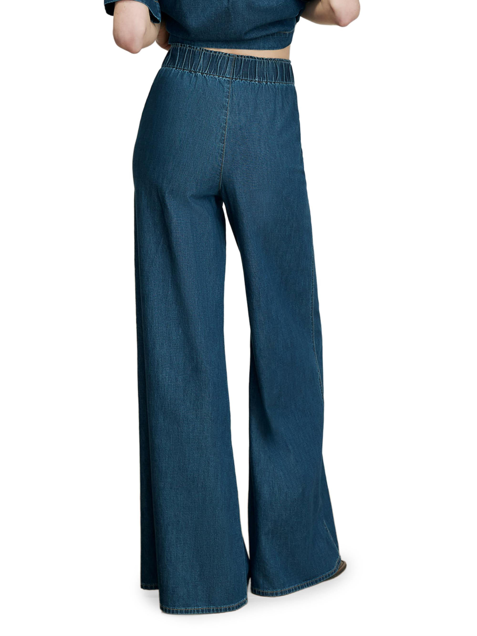 Veronica Beard Women's Digby Wide-Leg Jeans - Starry Night | Thumbnail 5