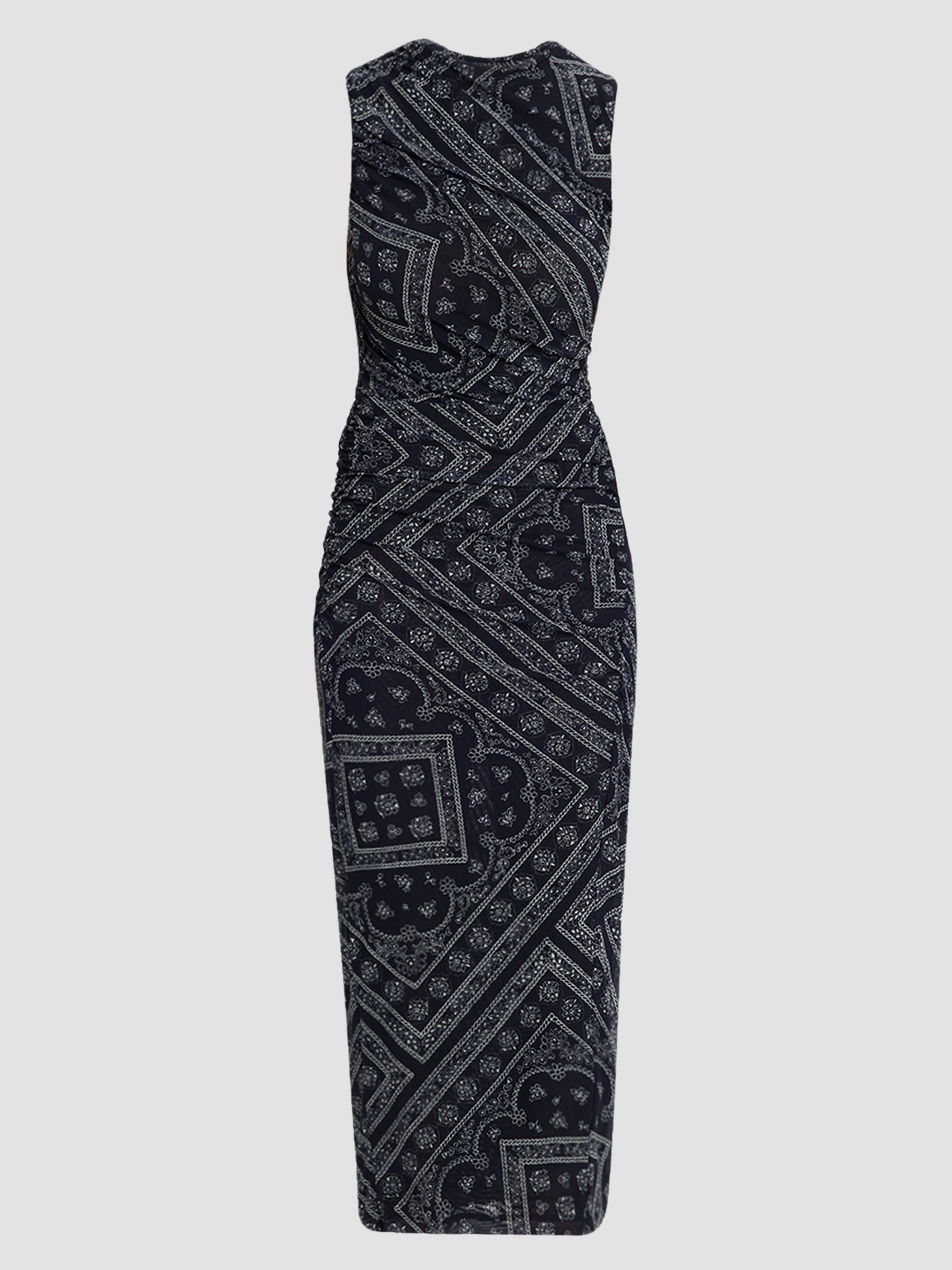 Veronica Beard Women's Sylviani Paisley Print Midi Dress - Navy Dove