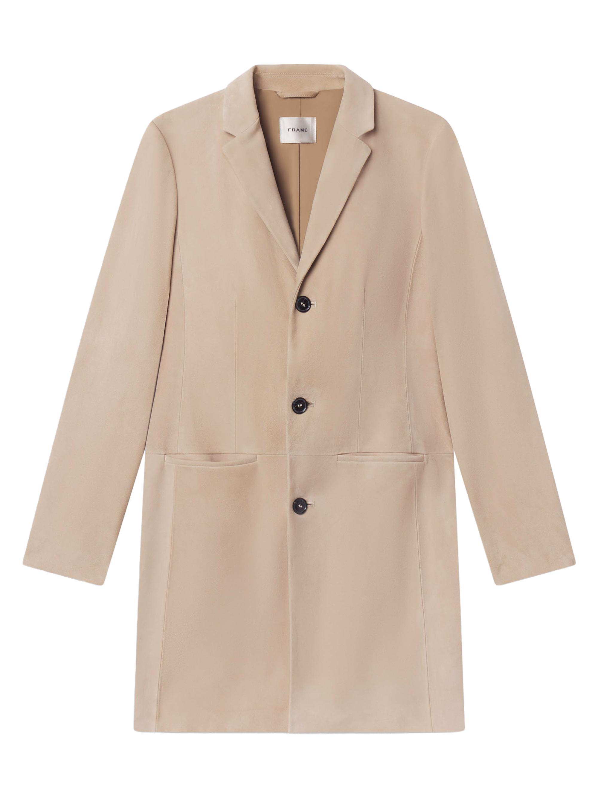 FRAME Women's The Sleek Suede Jacket - Sand