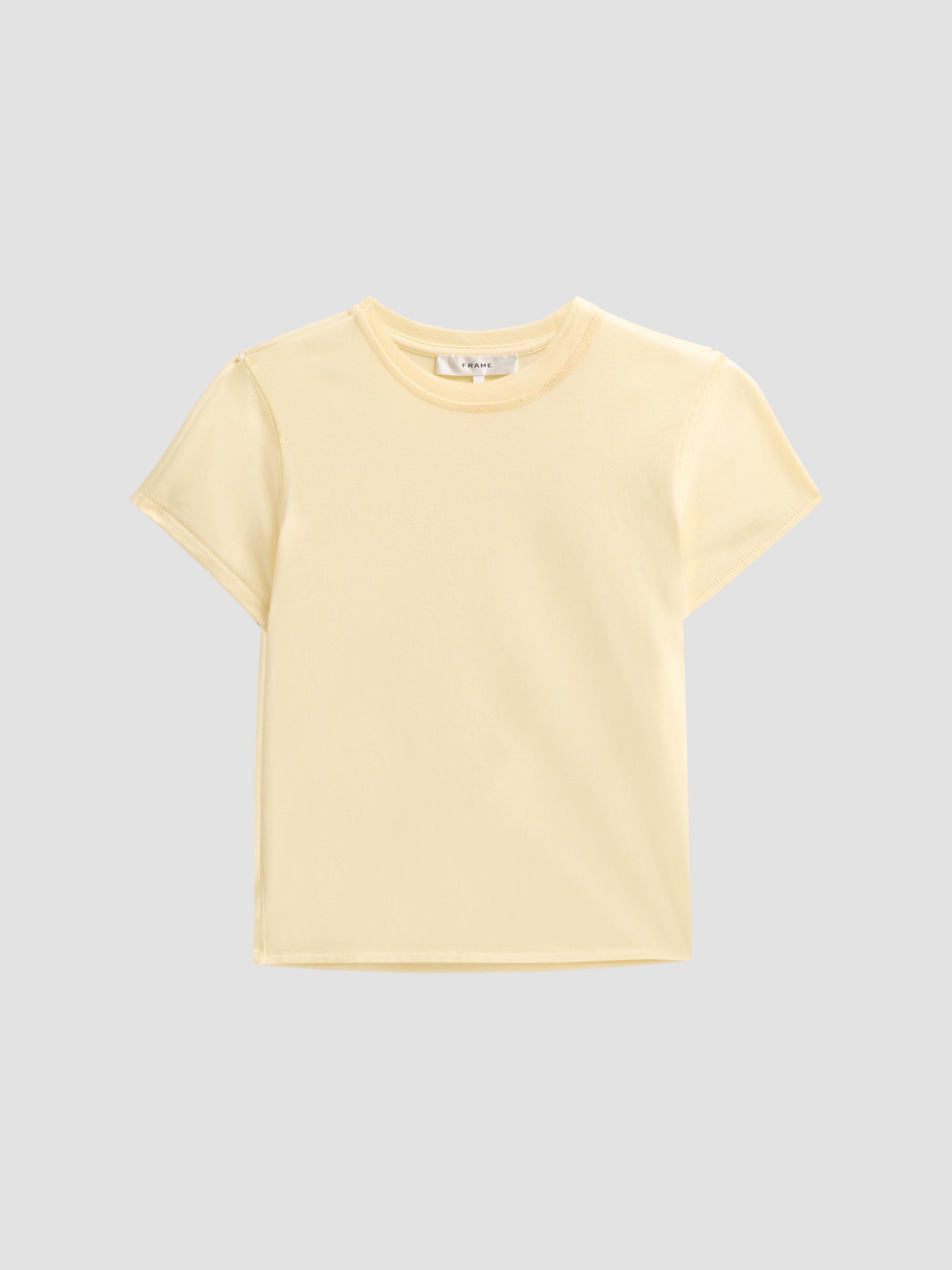 FRAME Women's The Vintage Baby T-Shirt - Lemon