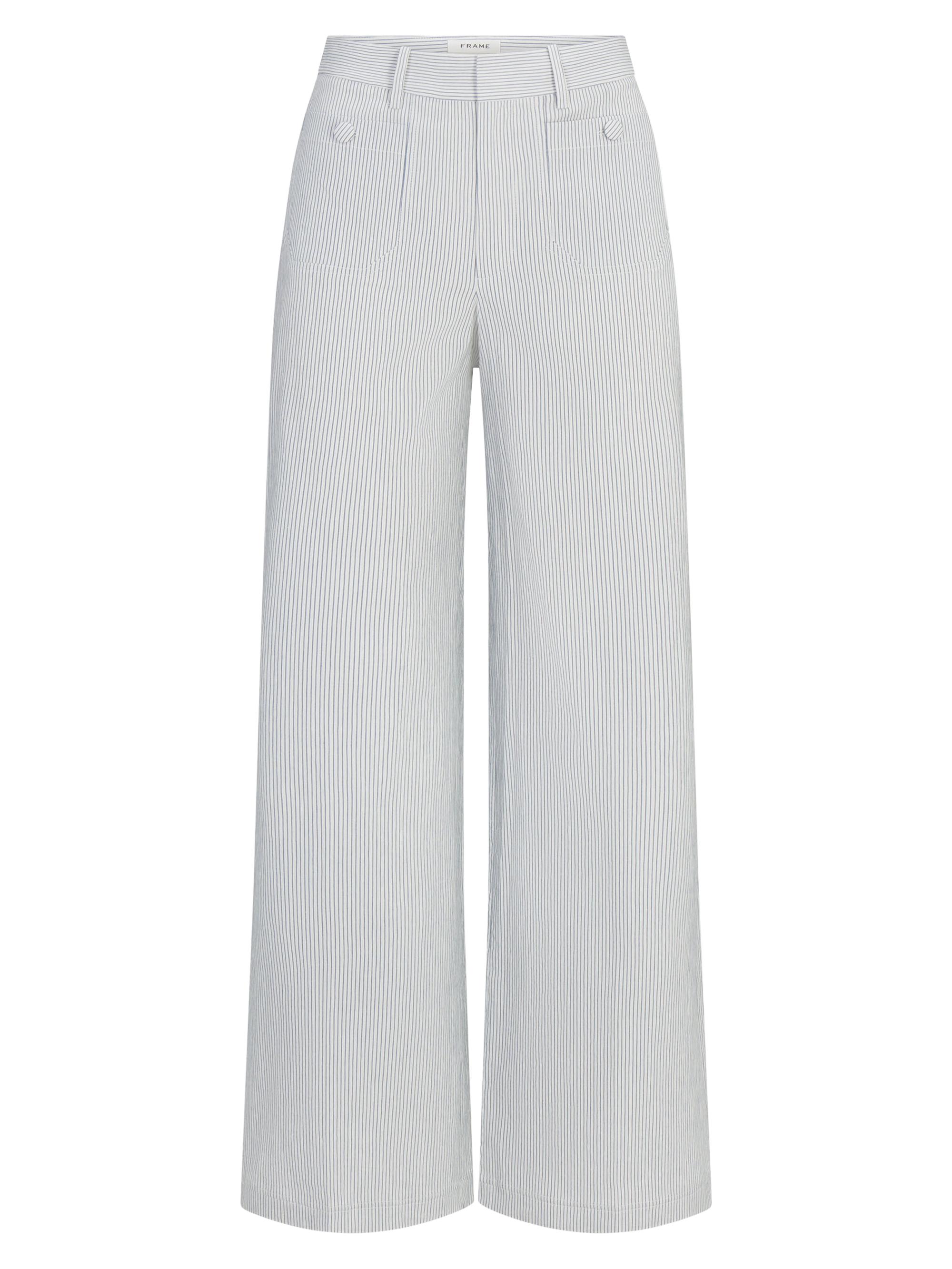 FRAME Women's The Modernist Pocket Pants - Navy Multi - Women's Clothing