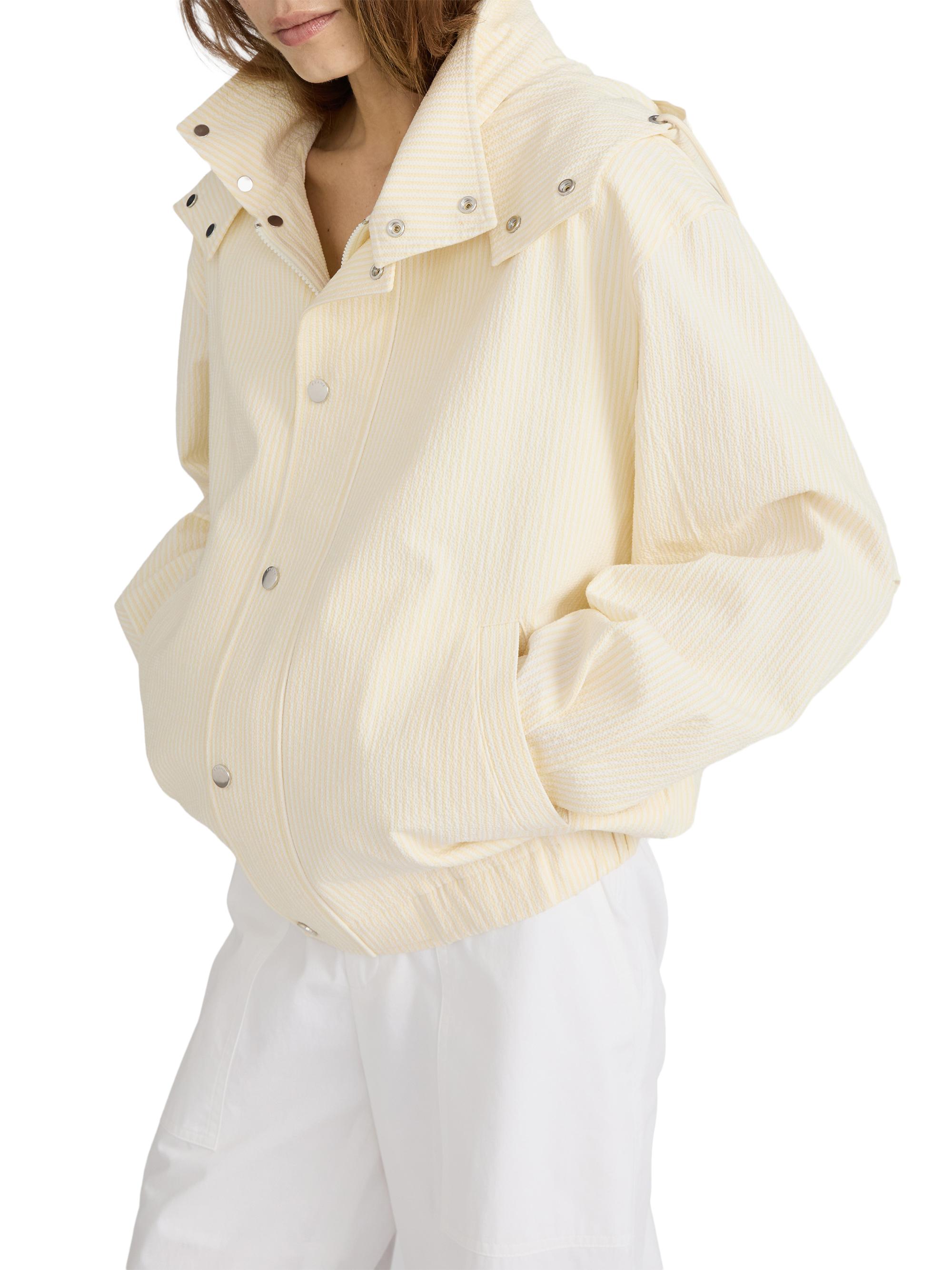 FRAME The Seersucker Track Jacket | Saks Fifth Avenue
