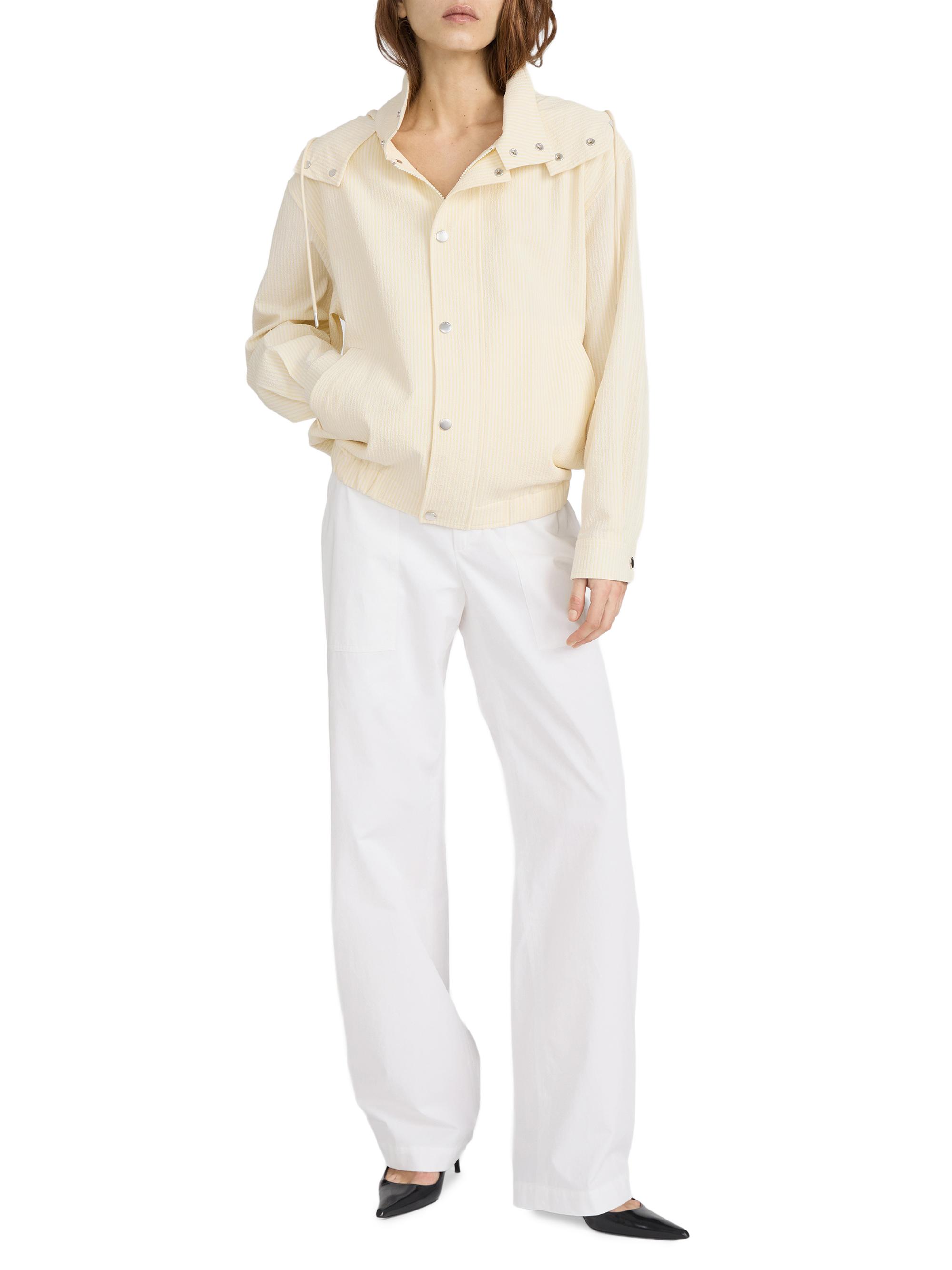FRAME The Seersucker Track Jacket | Saks Fifth Avenue