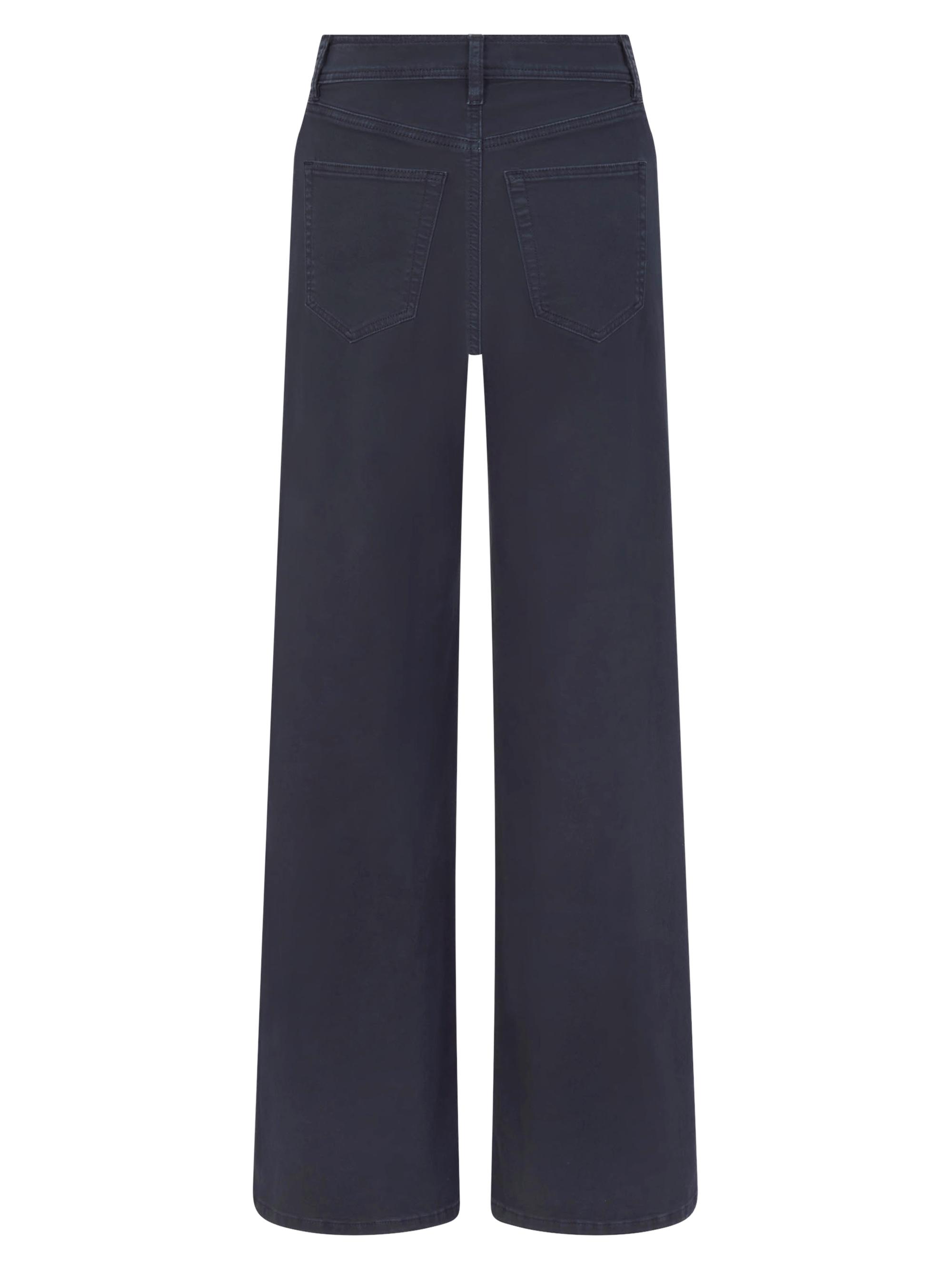 FRAME Women's Le Slim Palazzo Harbor Pocket Pants - Navy | Thumbnail 2