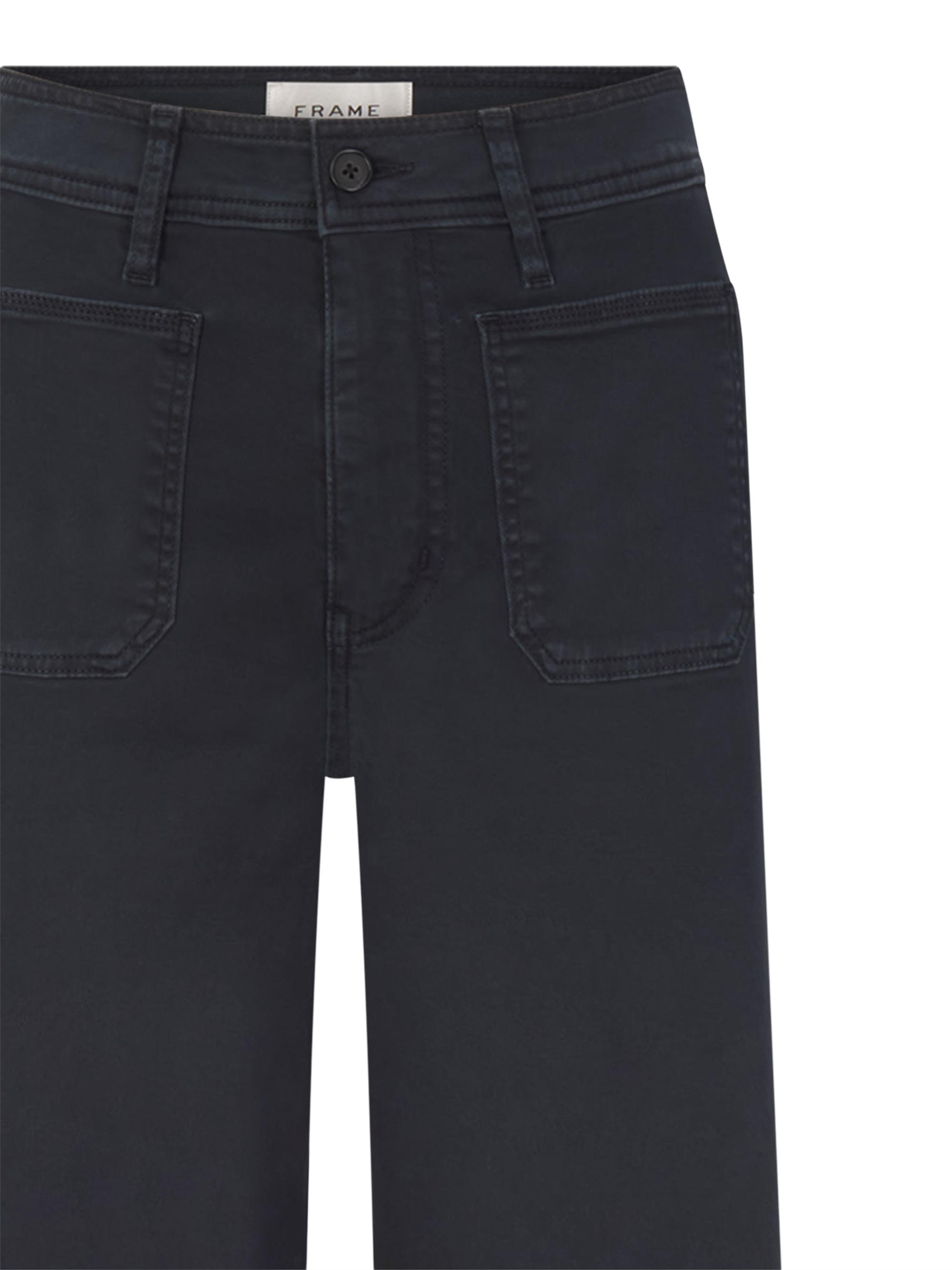 FRAME Women's Le Slim Palazzo Harbor Pocket Pants - Navy | Thumbnail 7