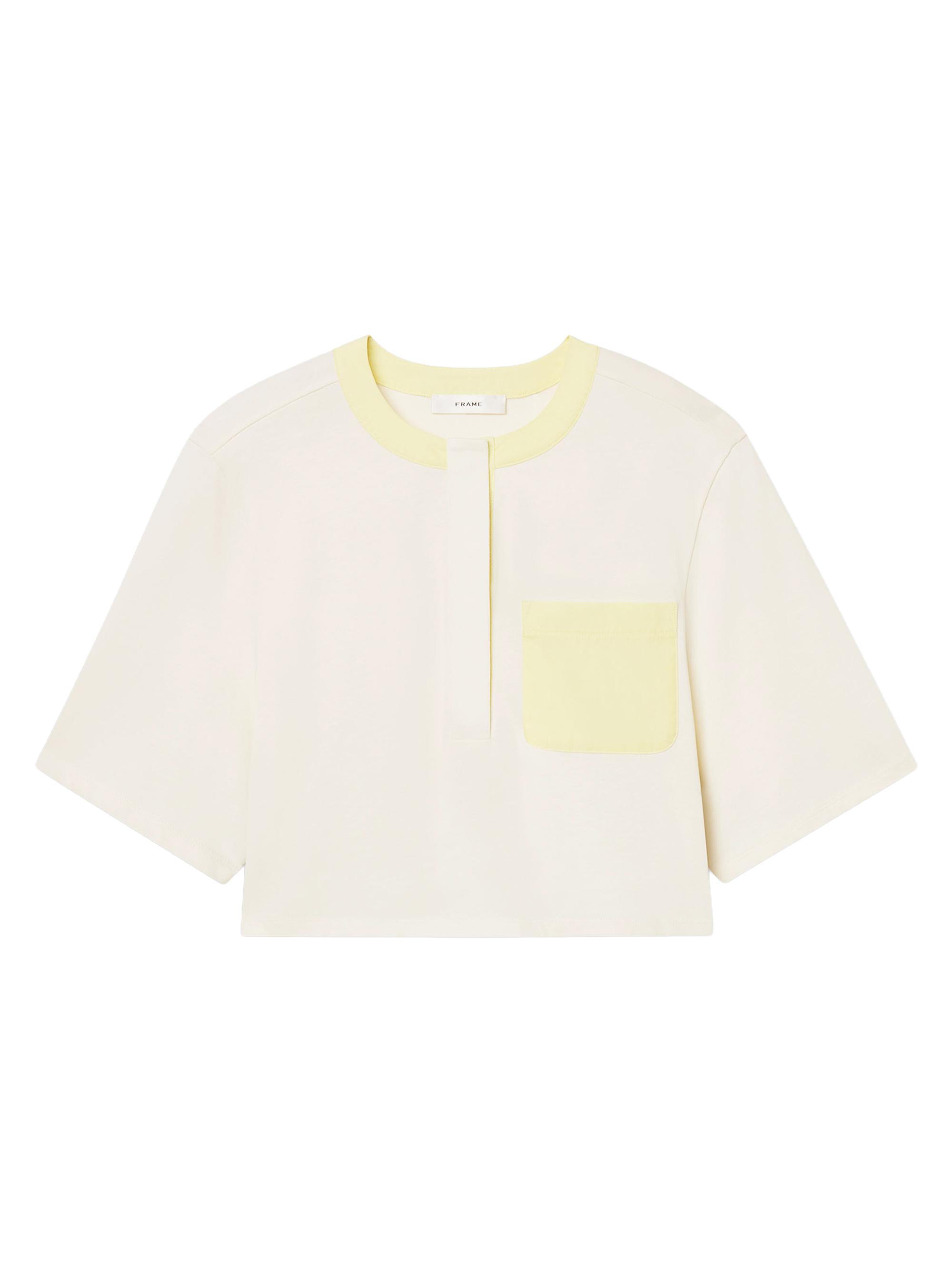 FRAME Women's The Bodega Cotton T-Shirt - Lemon Multi