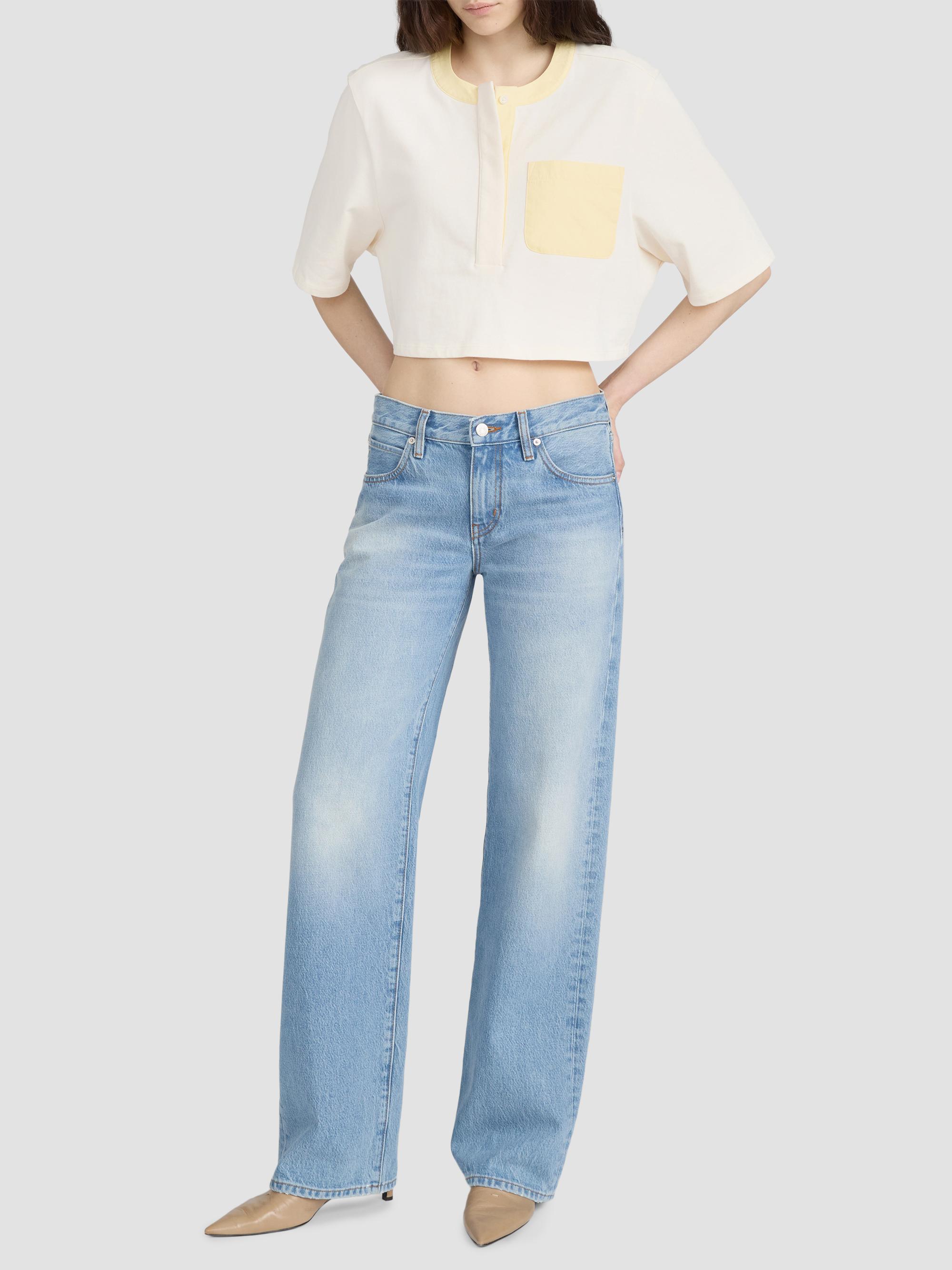 FRAME Women's The Bodega Cotton T-Shirt - Lemon Multi