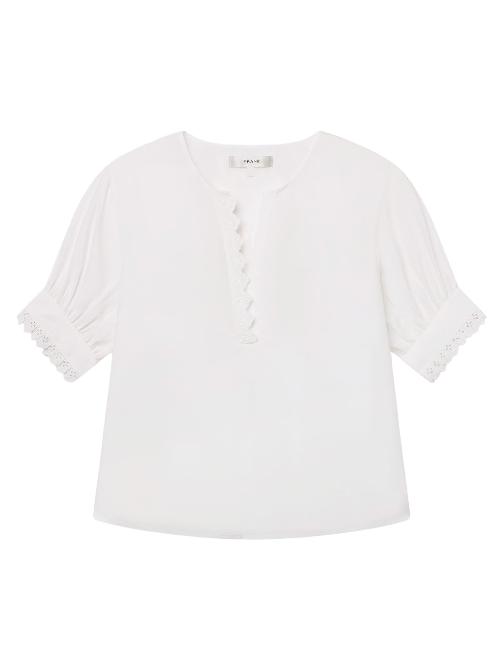 FRAME Women's The Keepsake Cotton Top - White