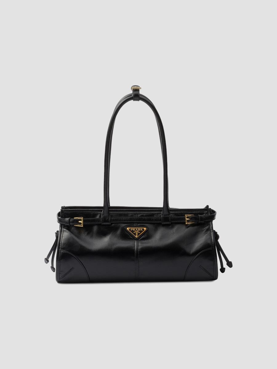 Prada Bonnie Medium Leather Top Handle Bag | Saks Fifth Avenue