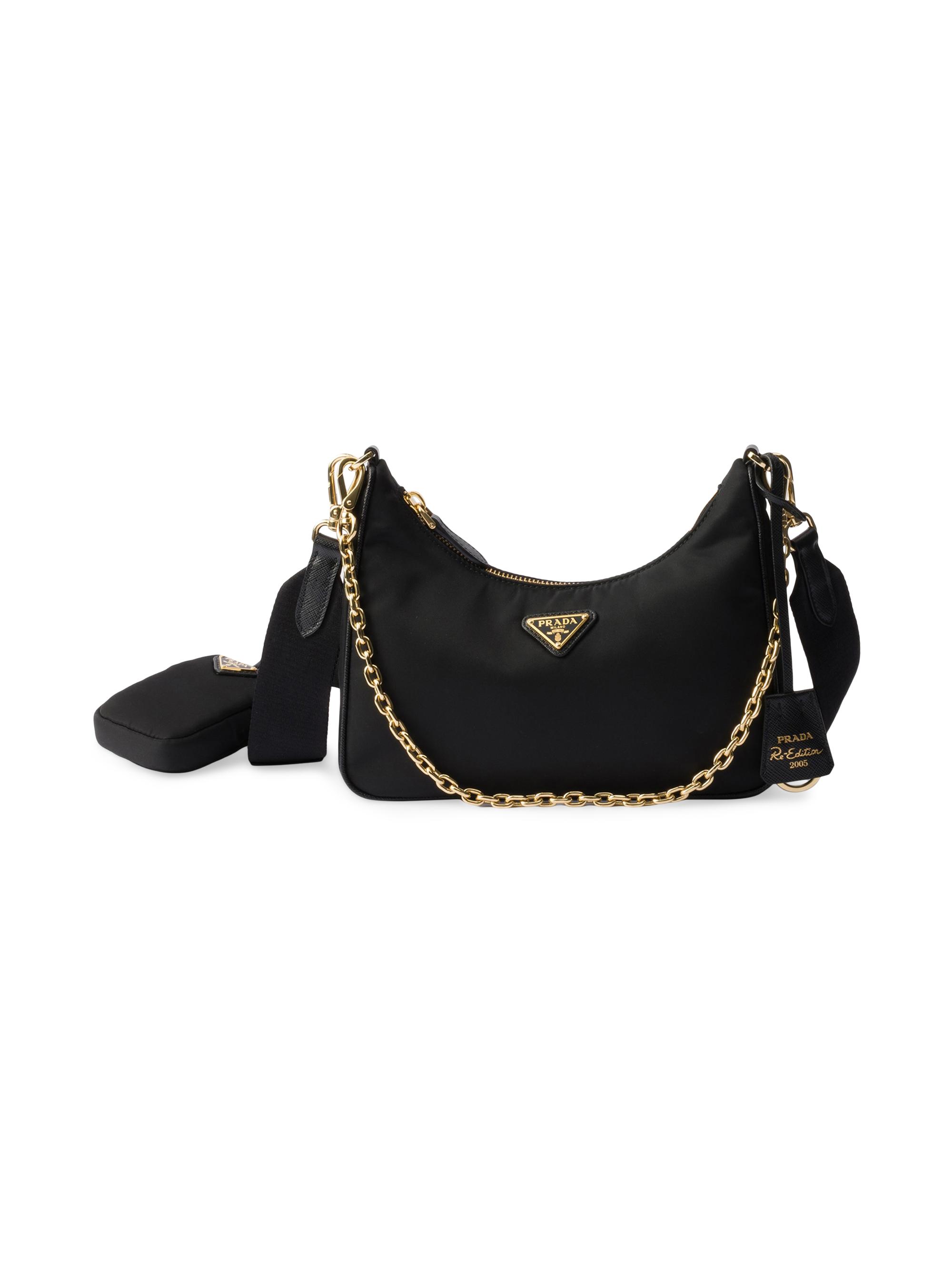 Prada Explore Large Re-Nylon and Leather Shoulder Bag | Saks Fifth