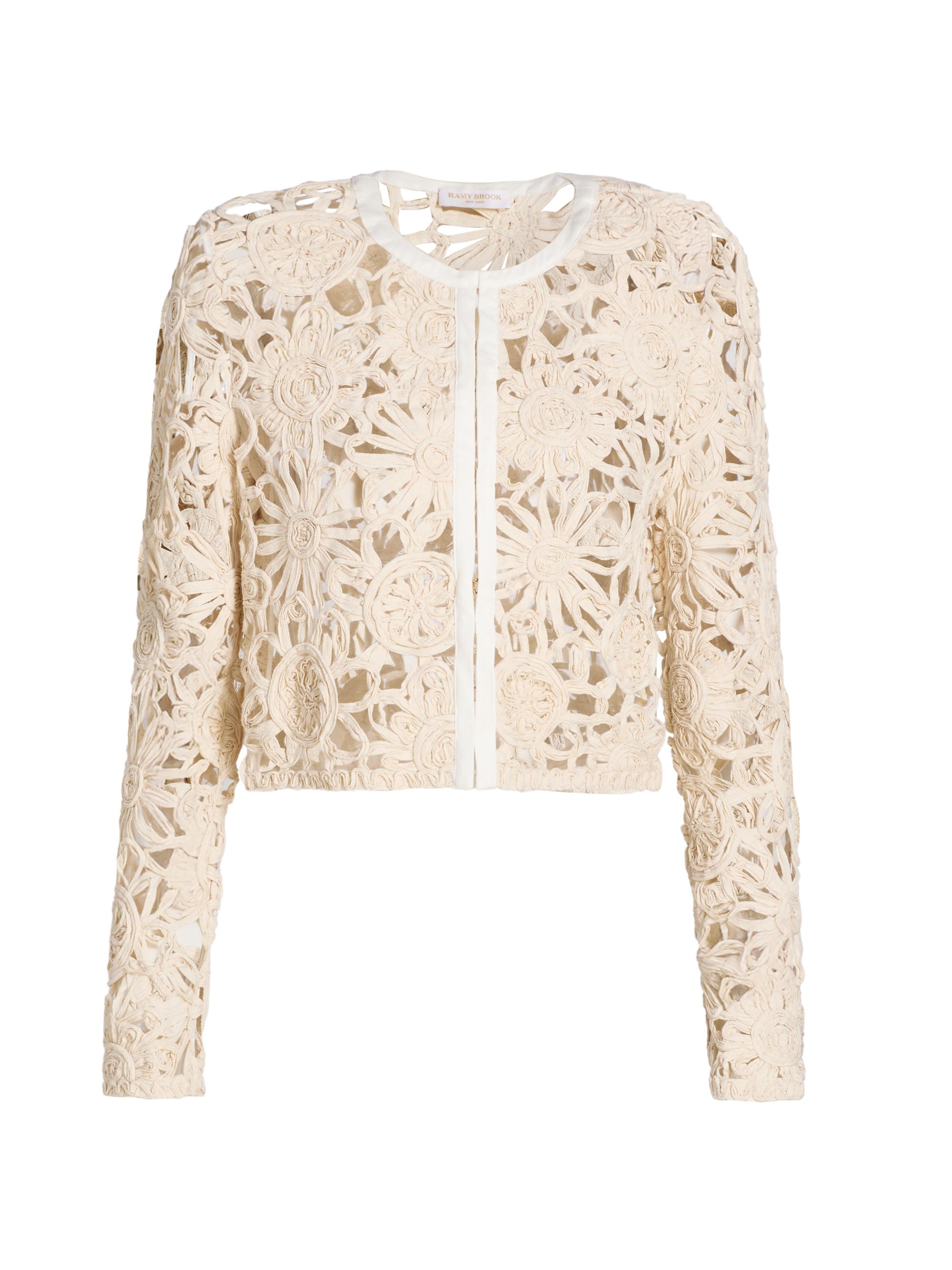 Ramy Brook Women's Adelynn Textured Floral Cotton-Blend Jacket -