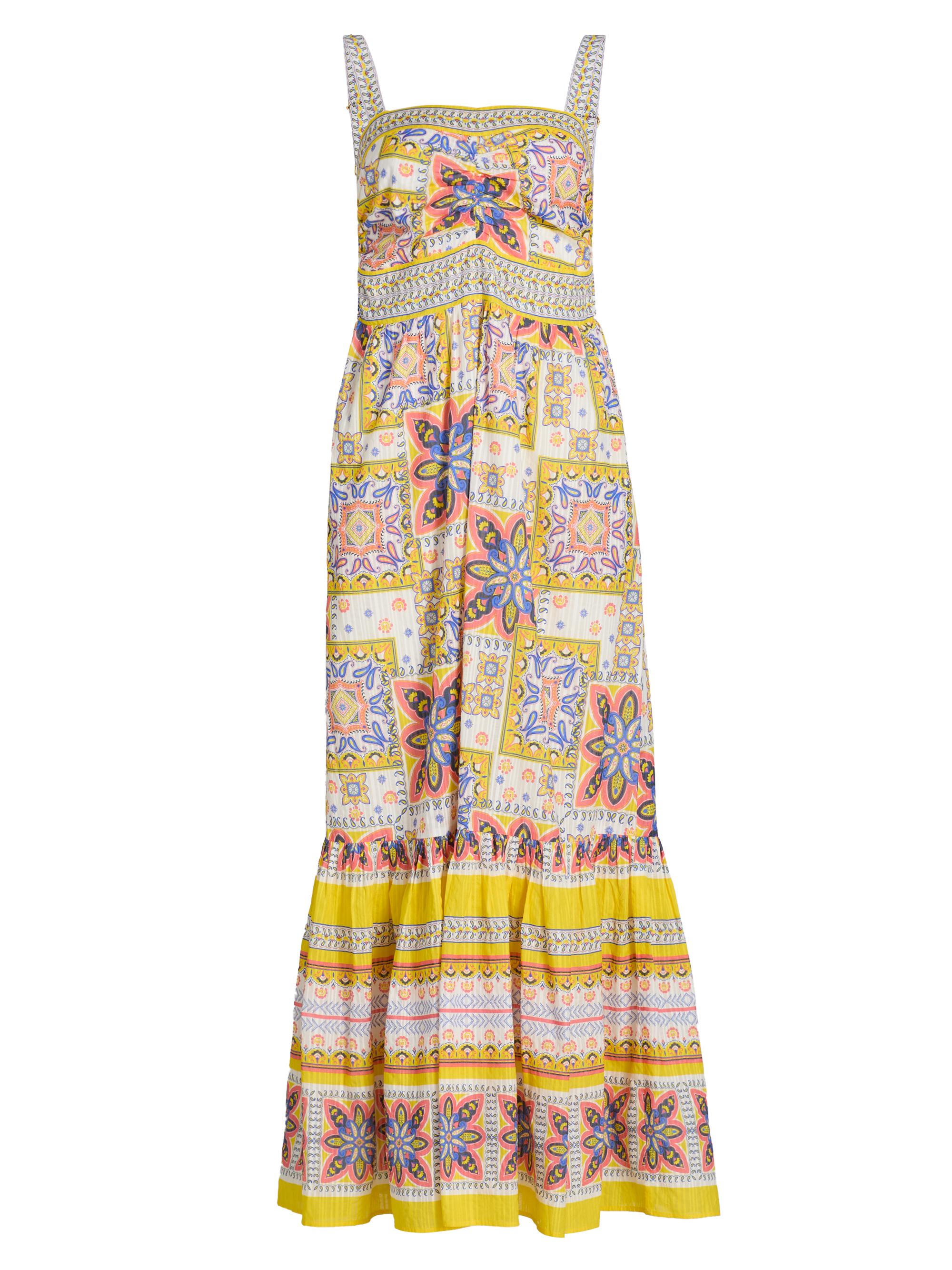 Ramy Brook Women's Alora Printed Cotton A-Line Maxi Dress - White Piazza