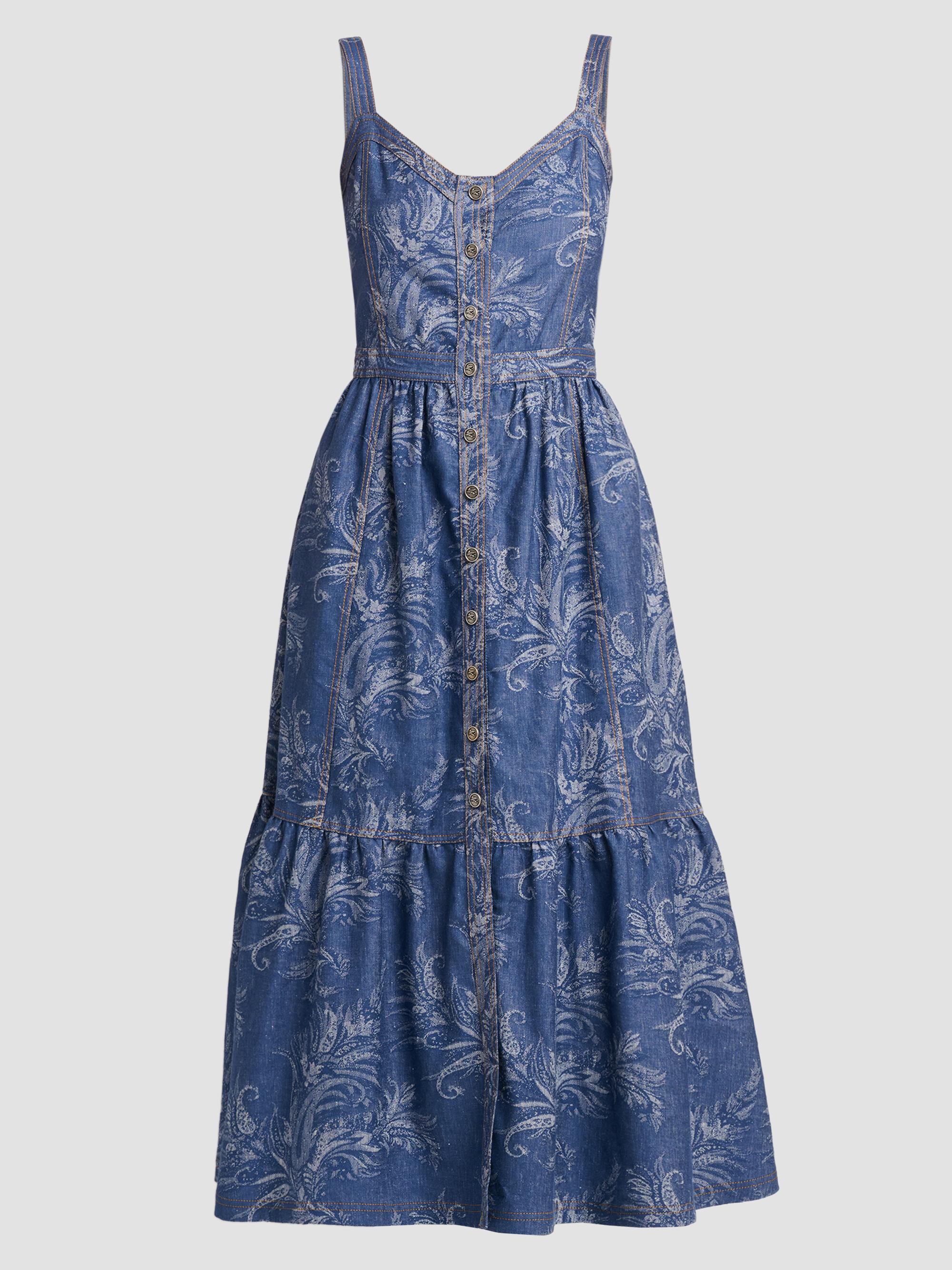 loewe denim dress Loewe Asymmetric denim shirt dress Loewe