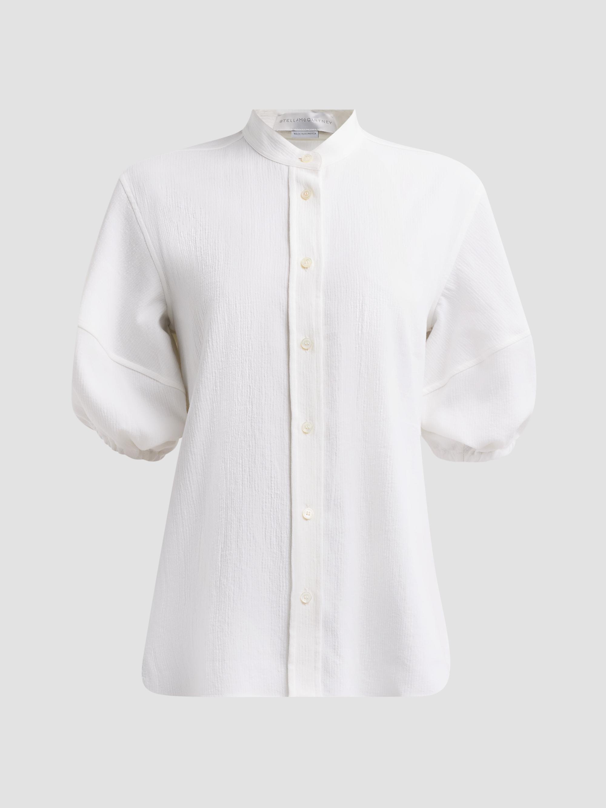 Stella McCartney Lace-Paneled Cotton Poplin Shirtdress | Saks