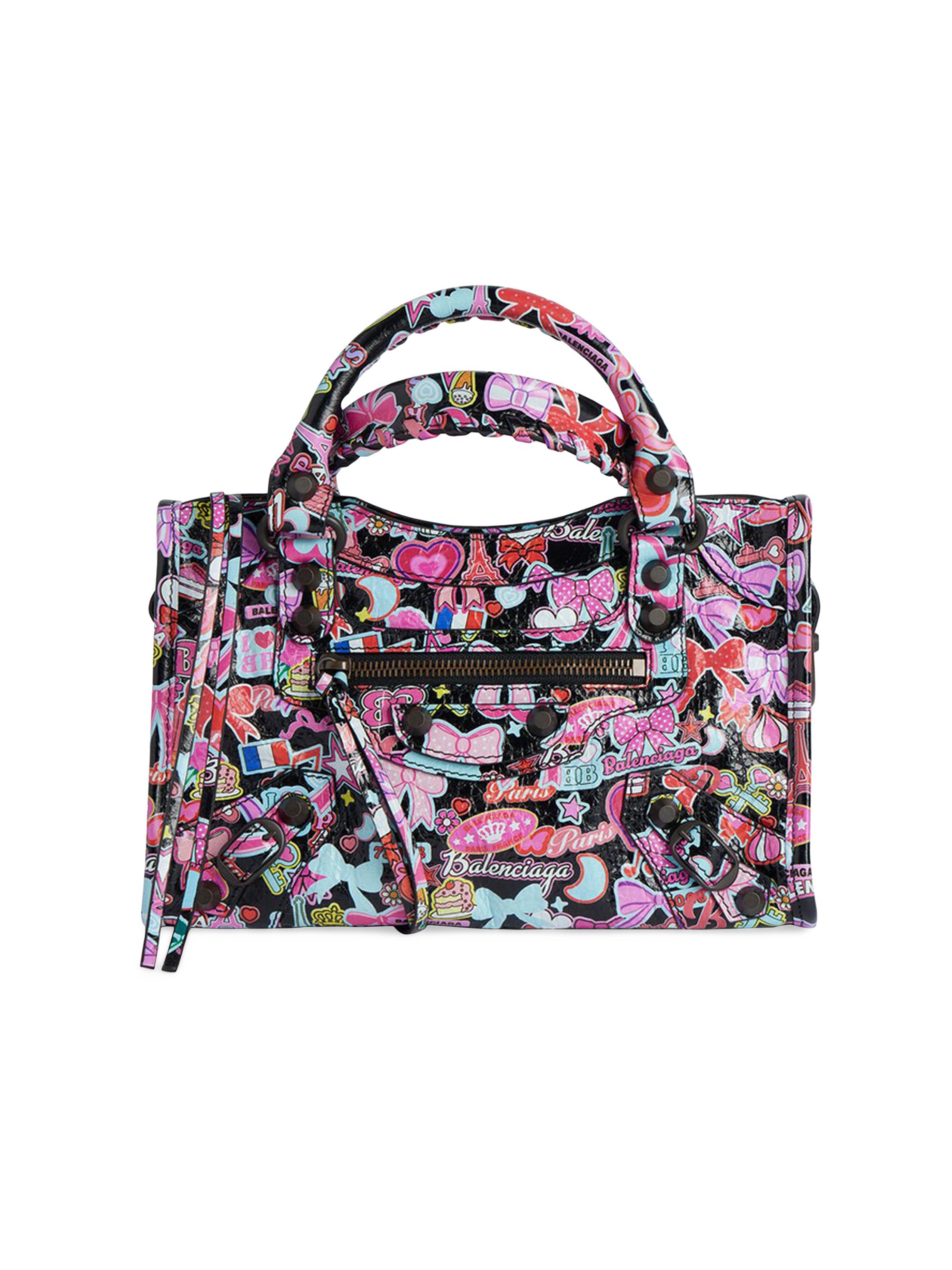Balenciaga Women's Le City Top Handle Bag - Black Multicolor