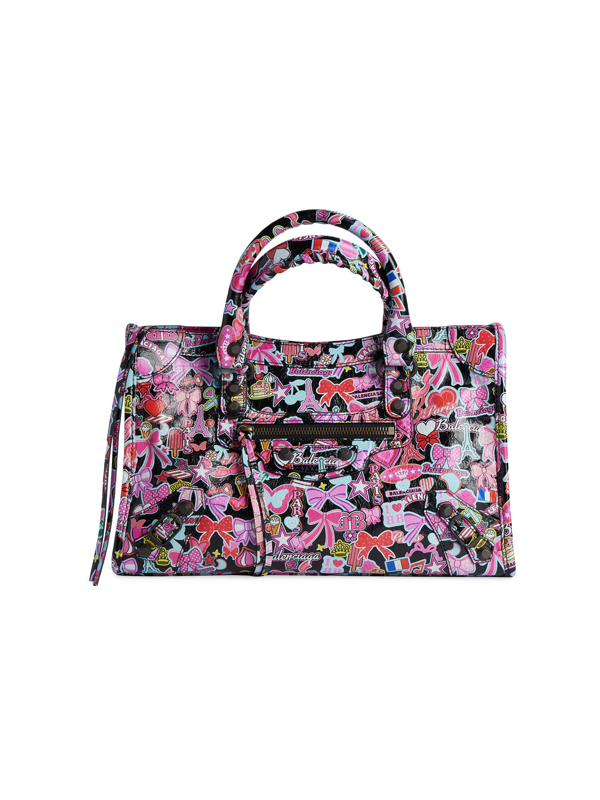 Balenciaga Women's Le City Top Handle Bag - Black Multicolor