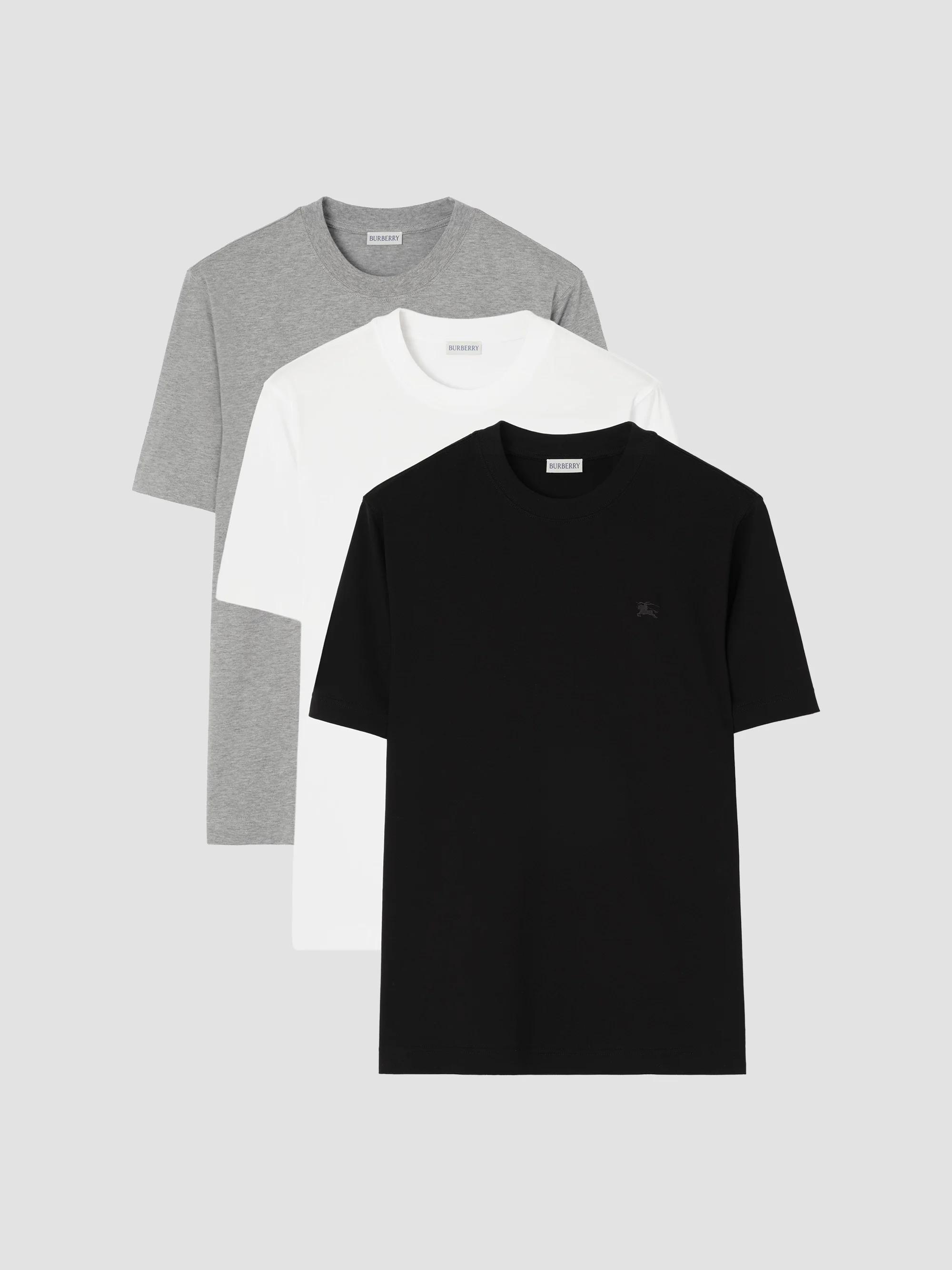 Burberry Seth 3-Pack Cotton Jersey T-Shirt | Saks Fifth Avenue