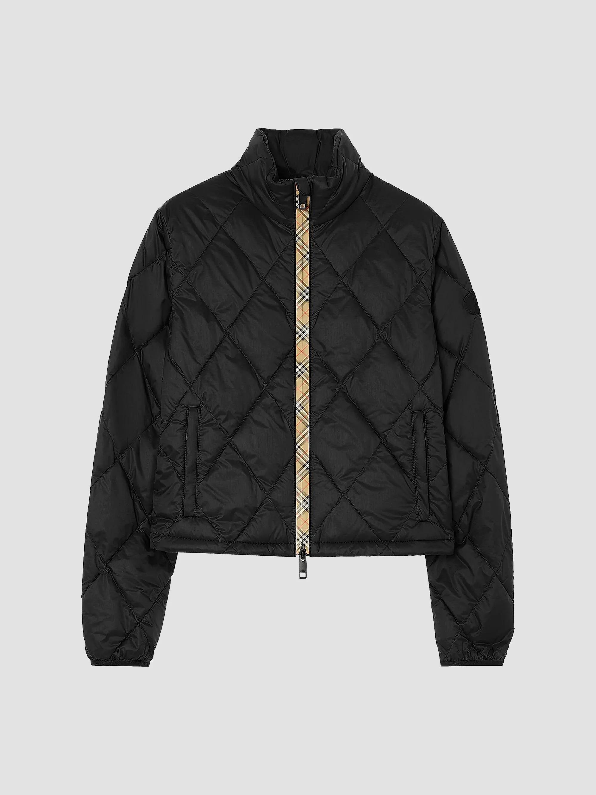 Burberry Reversible Check Crop Zip Jacket | Saks Fifth Avenue
