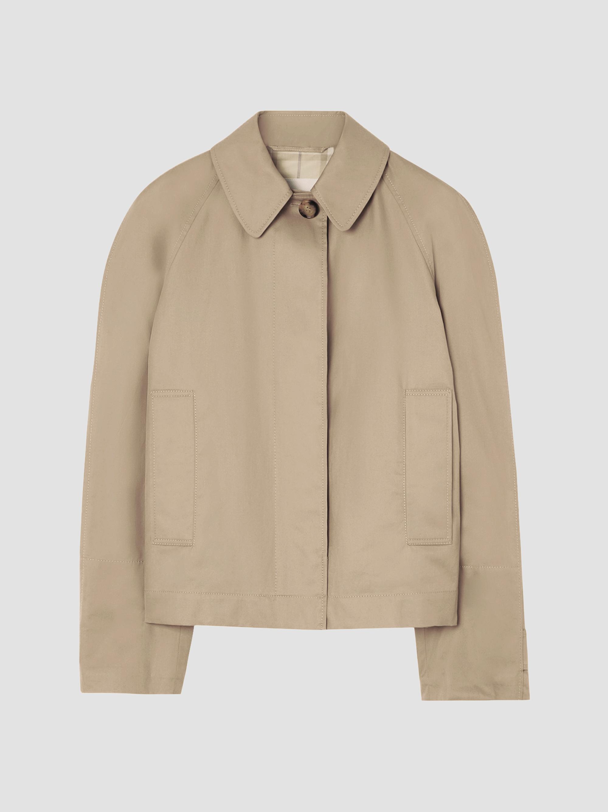 Burberry Women's Tropical Gabardine Cotton Jacket - Saltmarsh Beige | Thumbnail 5