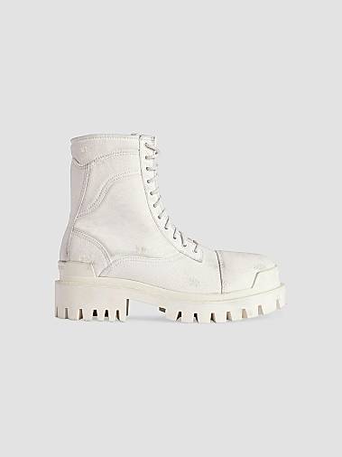 mens white dress boots Ostrich a standard instep and extra width in the front Men's White Designer Boots |