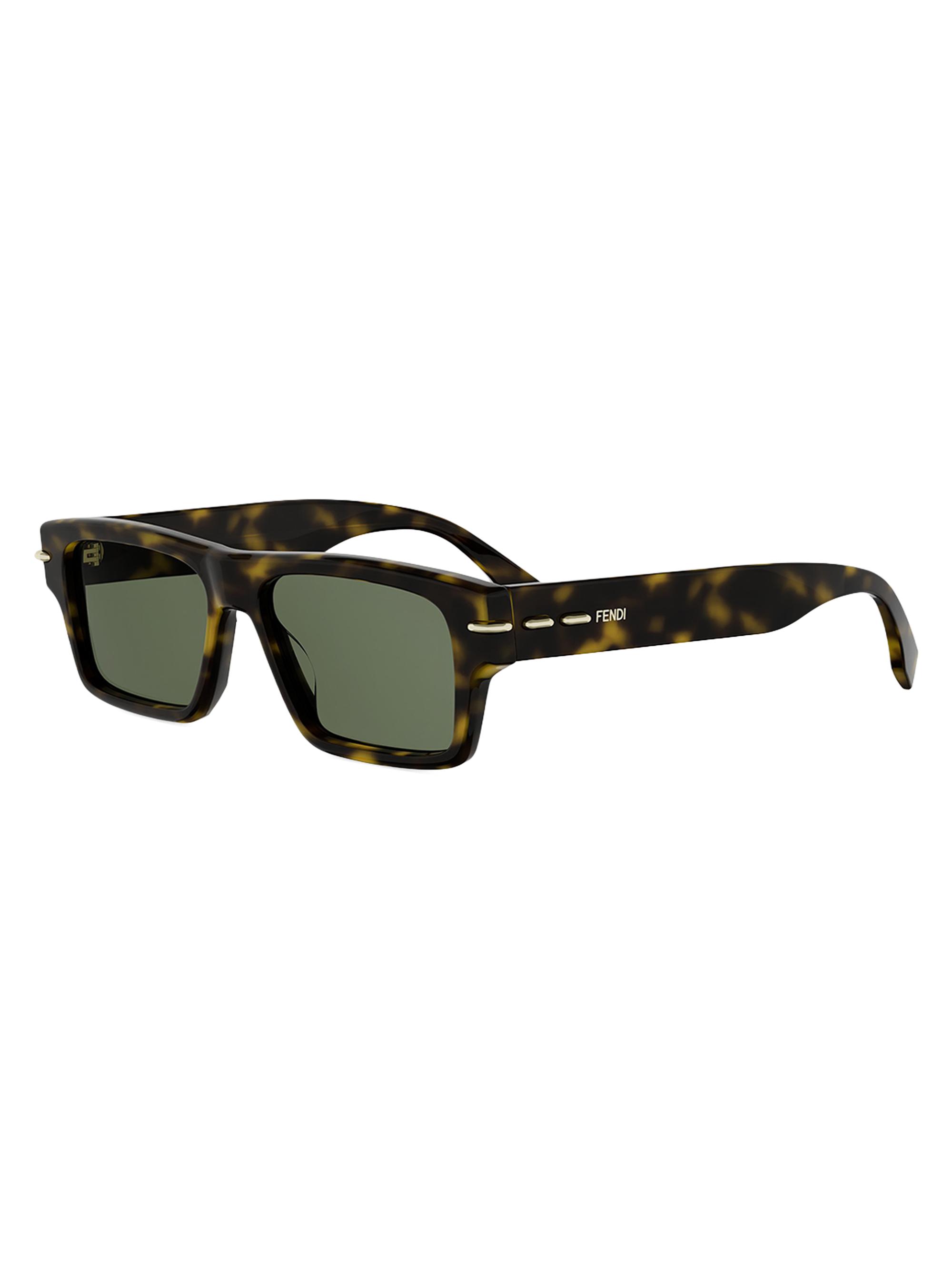 Fendi Fendigraphy 52MM Geometric Sunglasses | Saks Fifth Avenue